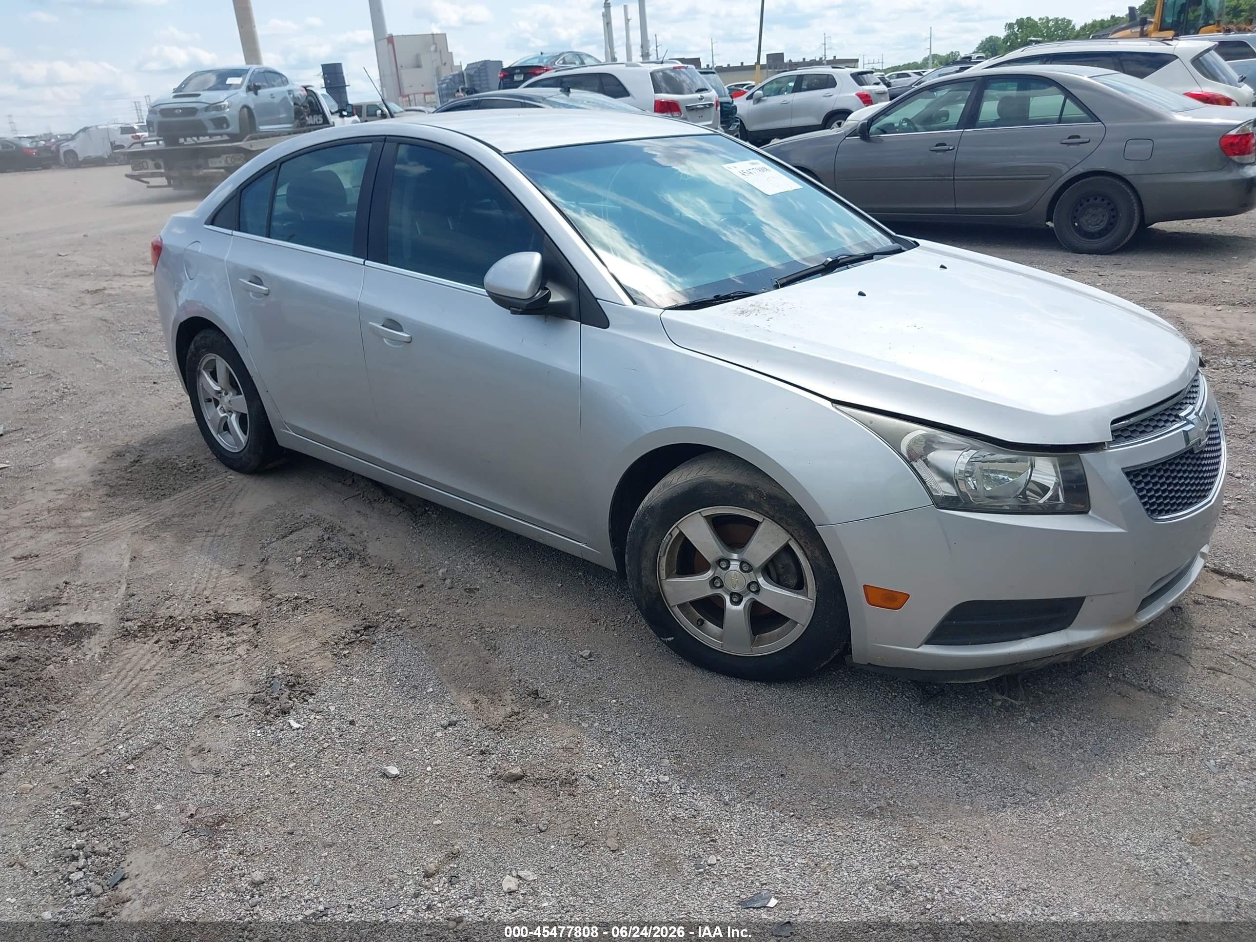 2014 Chevrolet Cruze 1lt Auto Silver vin: 1G1PC5SB6E7443665