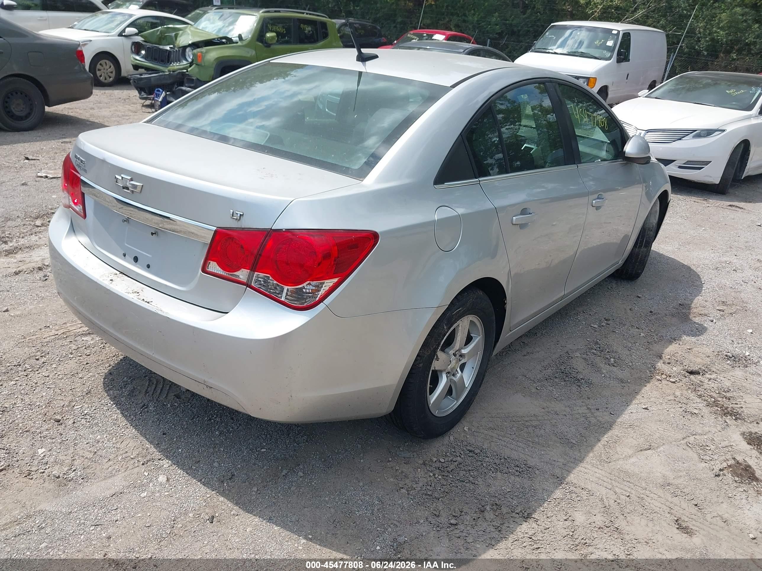 2014 Chevrolet Cruze 1lt Auto Silver vin: 1G1PC5SB6E7443665