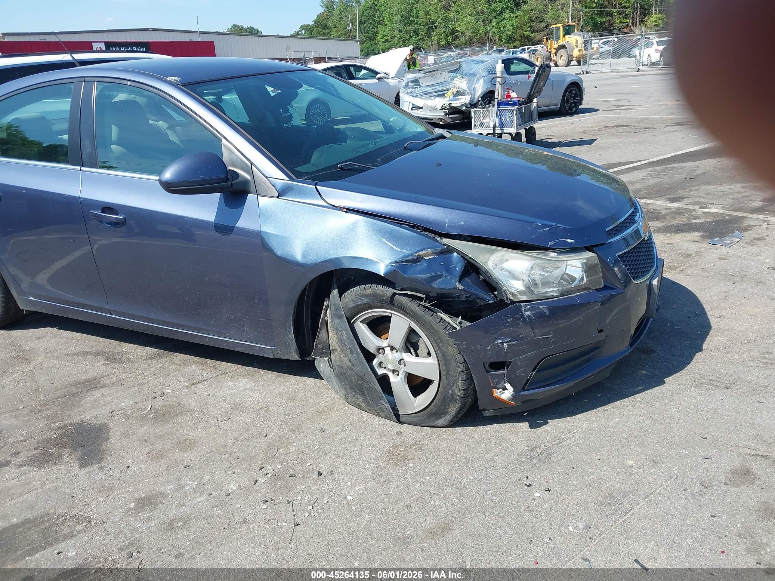 2014 Chevrolet Cruze 1lt Auto Blue vin: 1G1PC5SB6E7451507