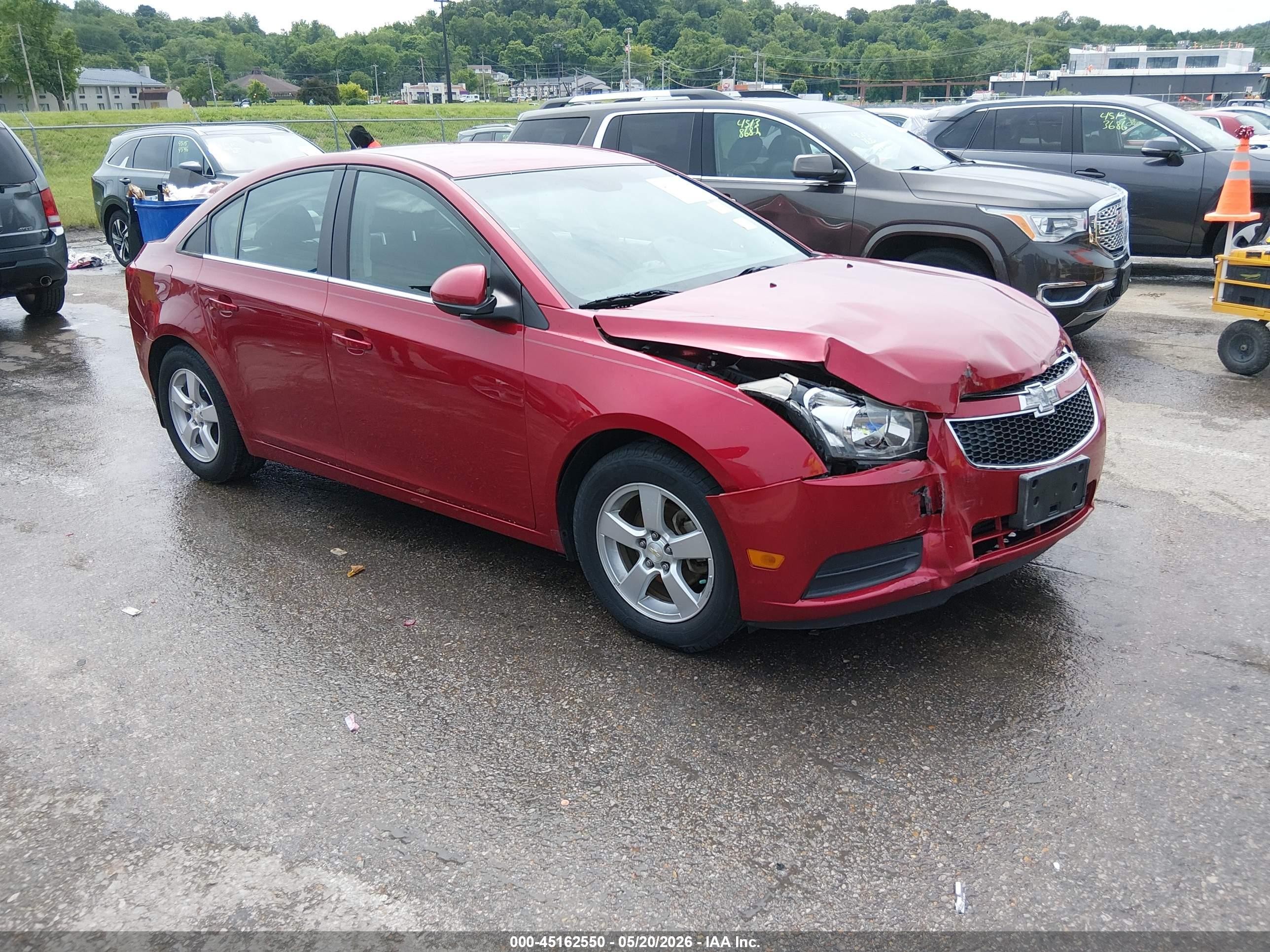 2014 Chevrolet Cruze 1lt Auto Red vin: 1G1PC5SB6E7452253