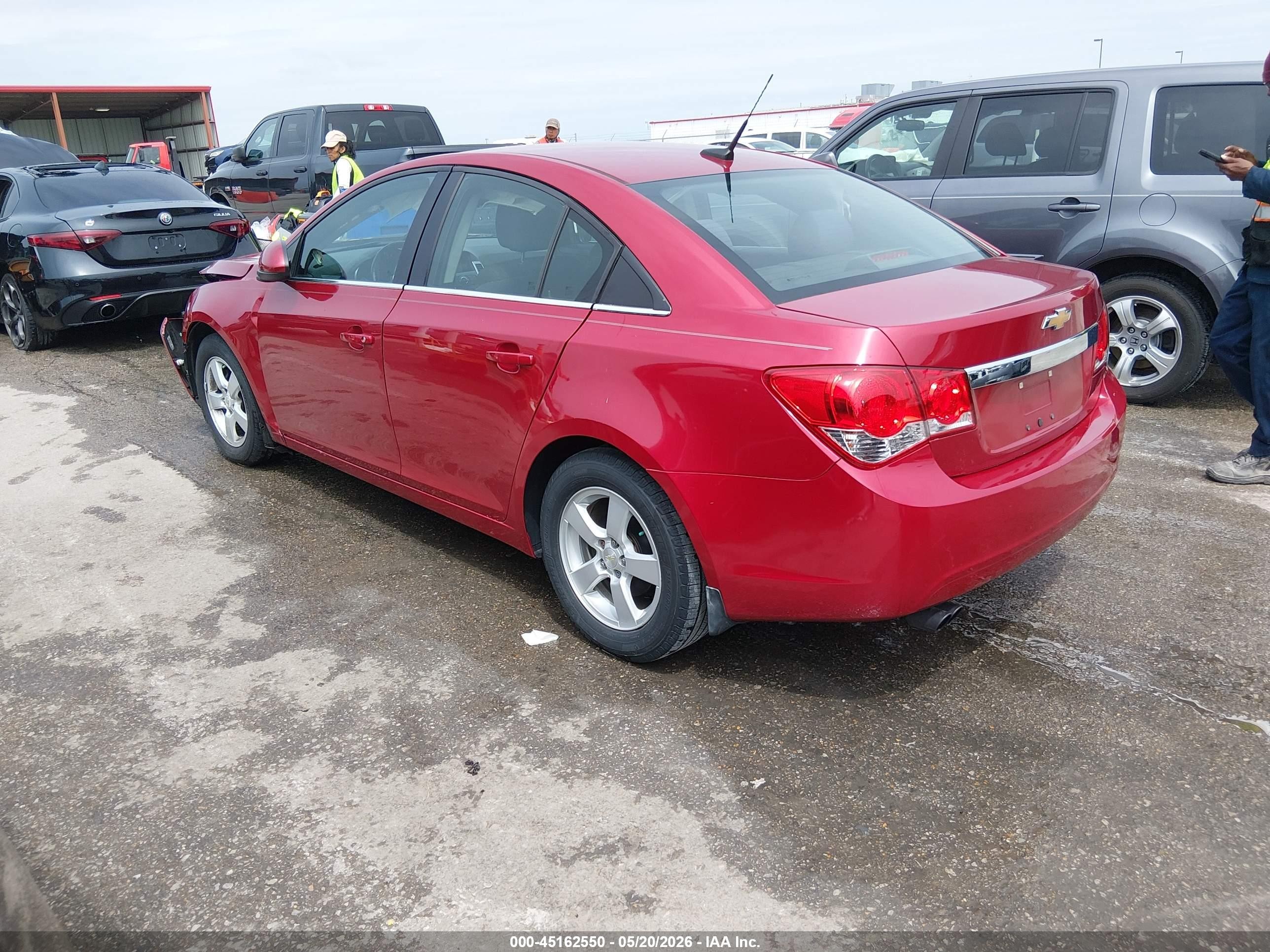 2014 Chevrolet Cruze 1lt Auto Red vin: 1G1PC5SB6E7452253