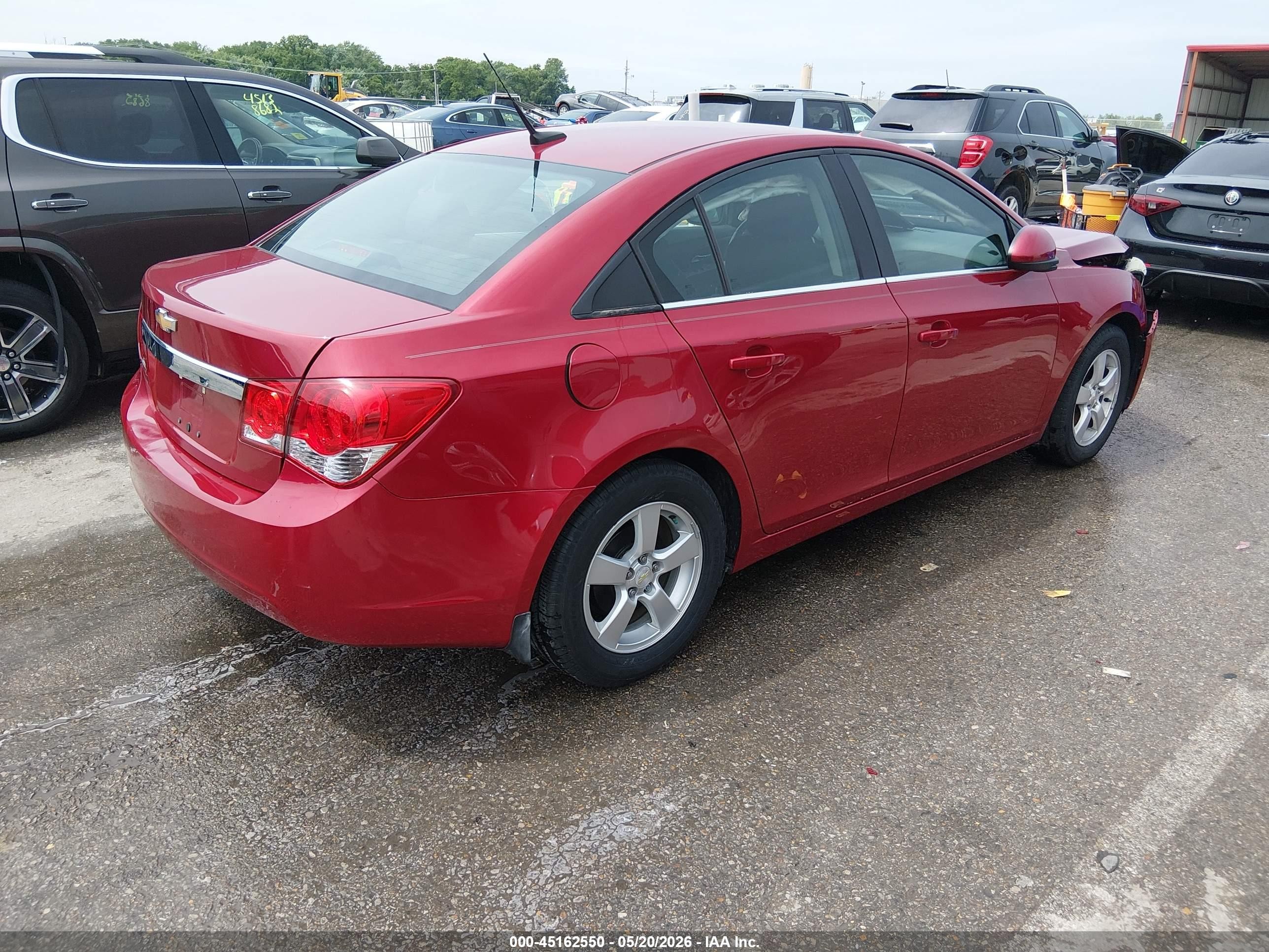 2014 Chevrolet Cruze 1lt Auto Red vin: 1G1PC5SB6E7452253