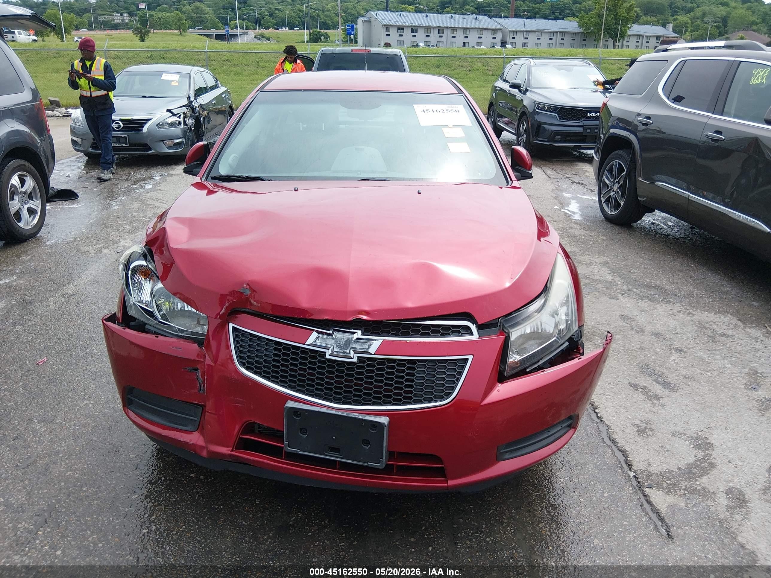 2014 Chevrolet Cruze 1lt Auto Red vin: 1G1PC5SB6E7452253