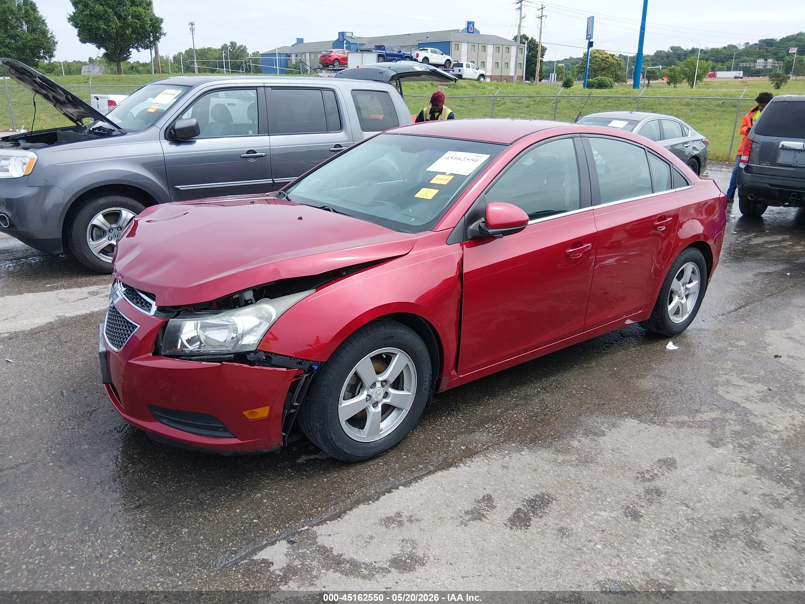 2014 Chevrolet Cruze 1lt Auto Red vin: 1G1PC5SB6E7452253