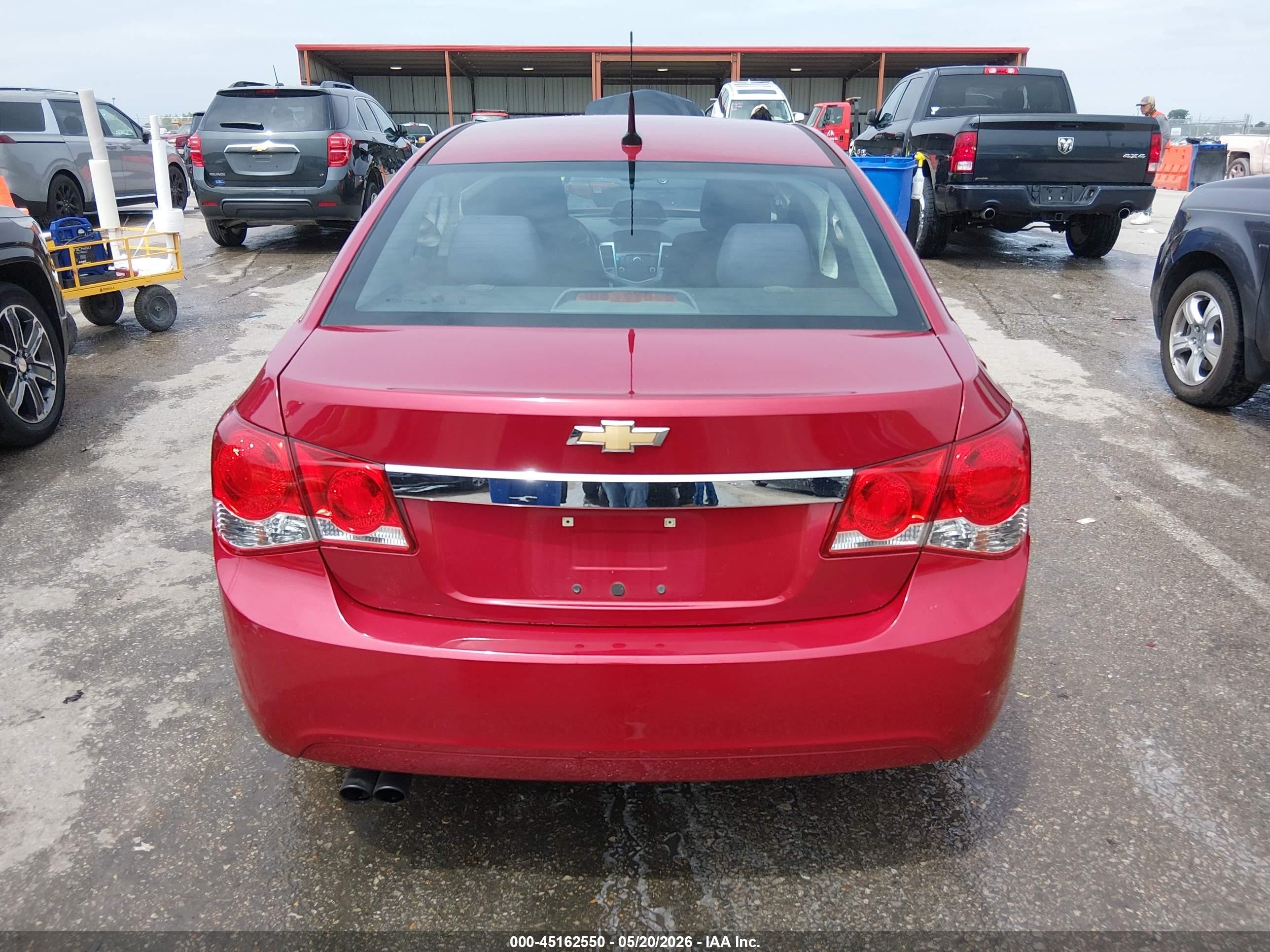 2014 Chevrolet Cruze 1lt Auto Red vin: 1G1PC5SB6E7452253