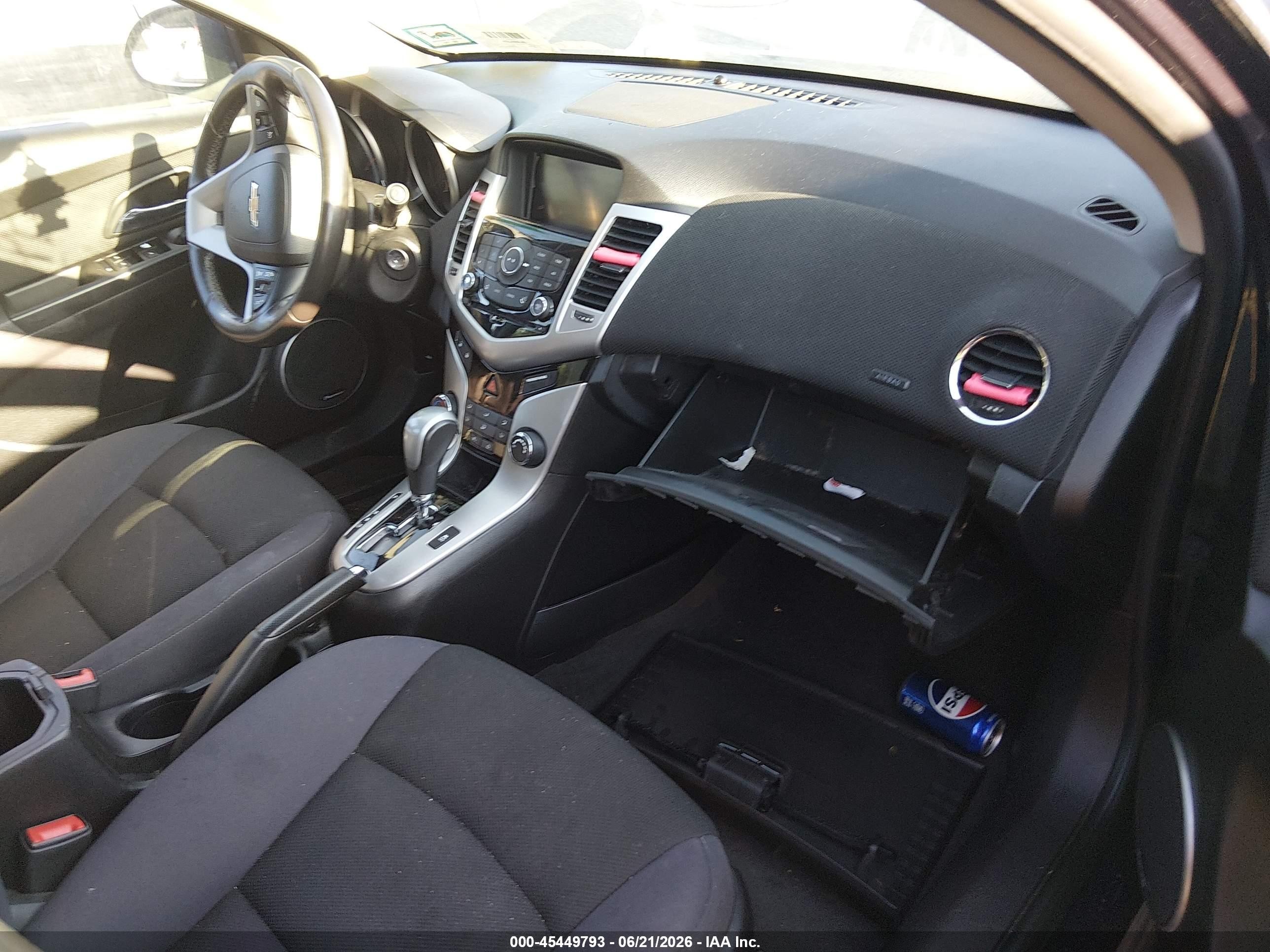 2014 Chevrolet Cruze 1lt Auto Blue vin: 1G1PC5SB6E7456481