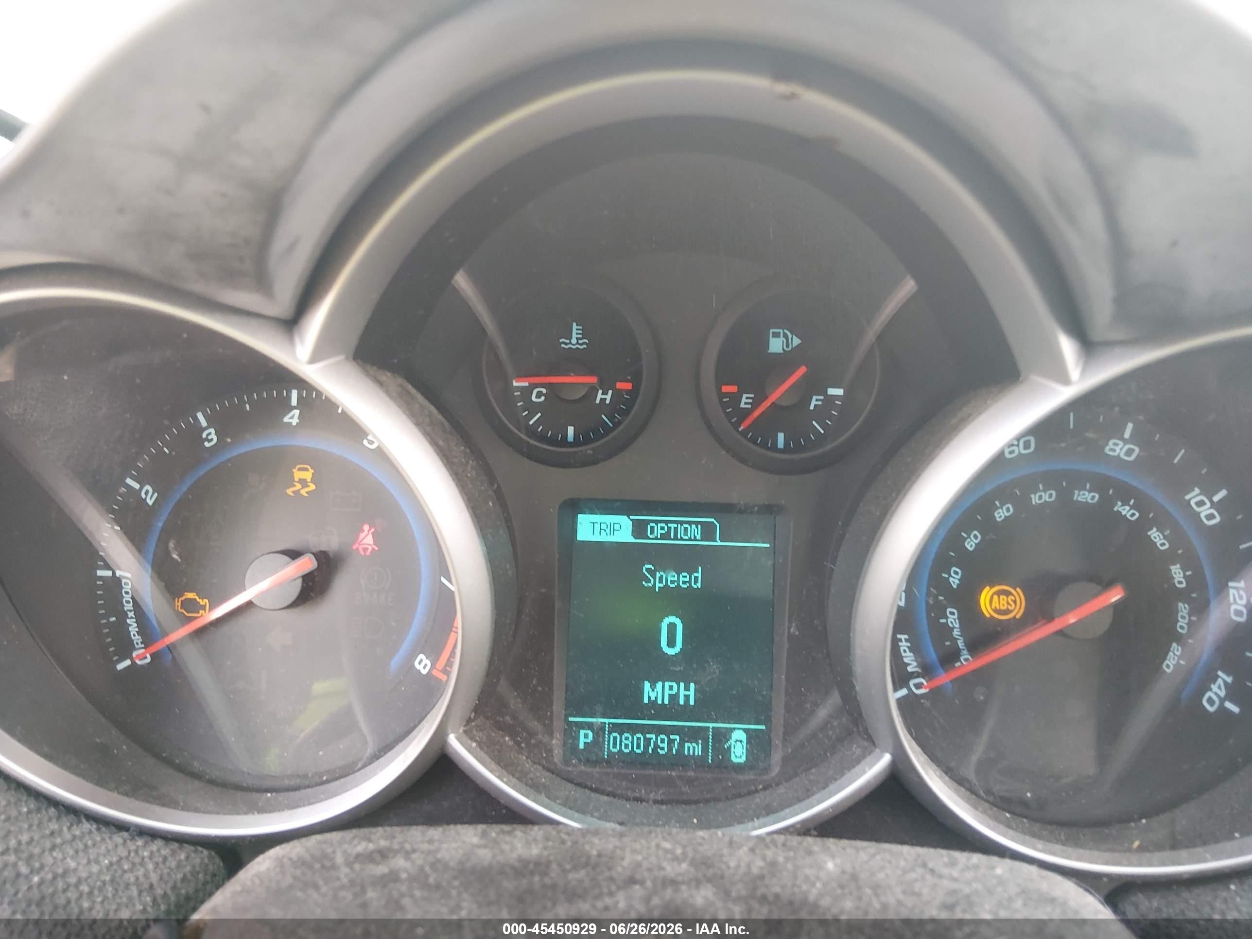2014 Chevrolet Cruze 1lt Auto Silver vin: 1G1PC5SB6E7469232