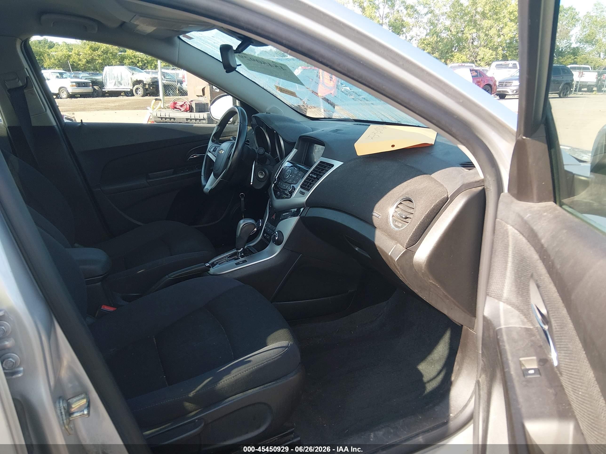 2014 Chevrolet Cruze 1lt Auto Silver vin: 1G1PC5SB6E7469232