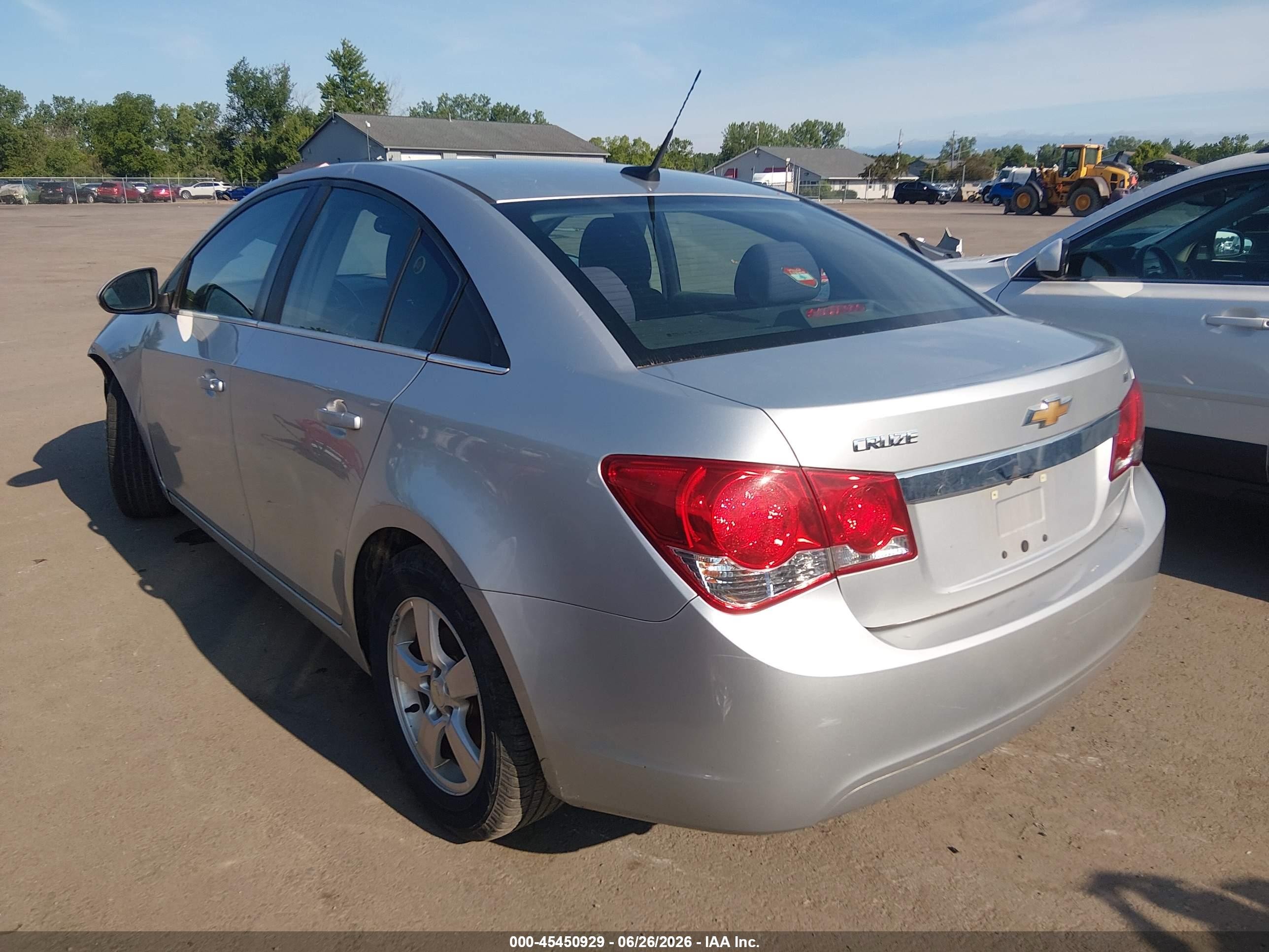 2014 Chevrolet Cruze 1lt Auto Silver vin: 1G1PC5SB6E7469232