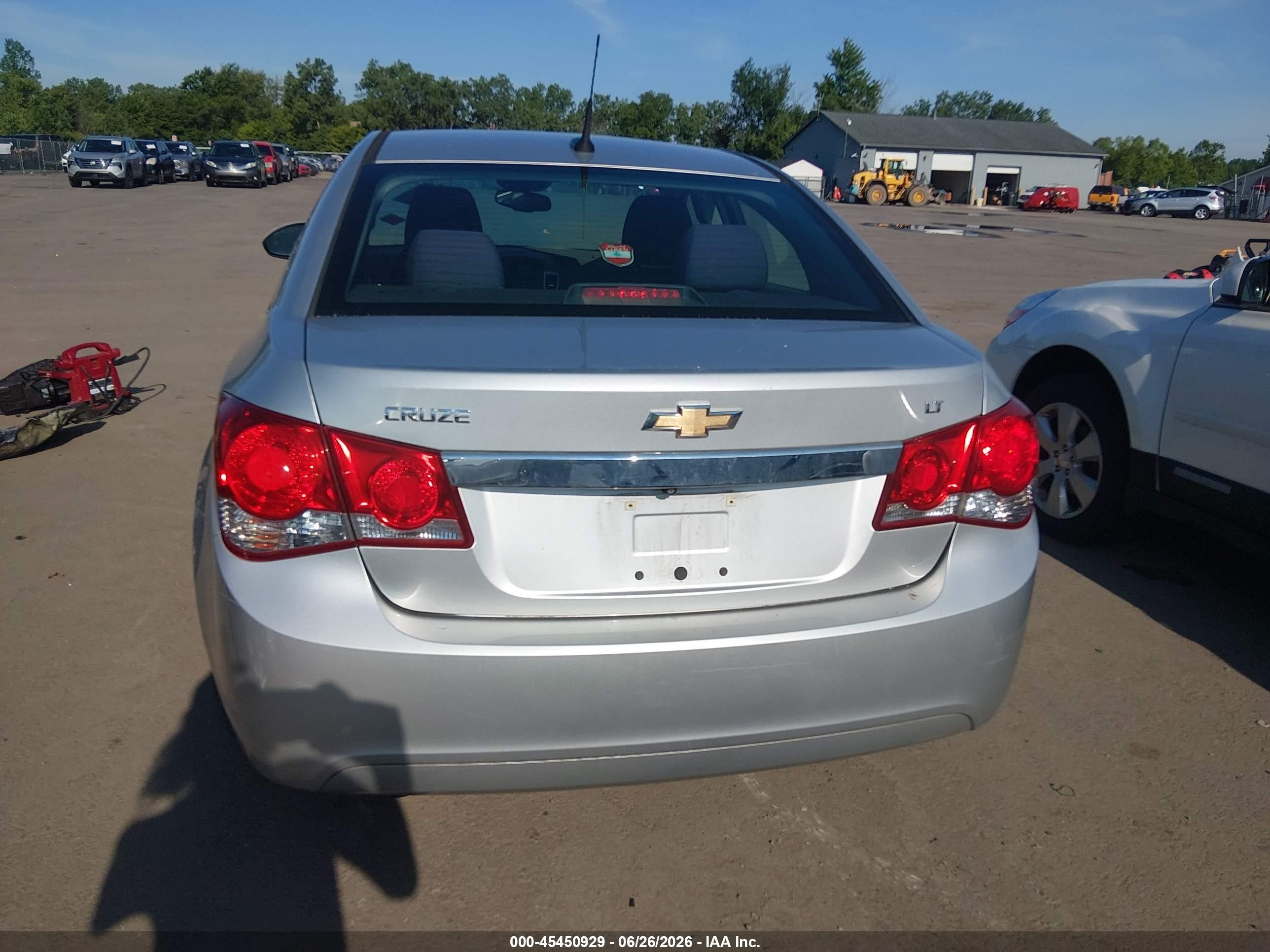2014 Chevrolet Cruze 1lt Auto Silver vin: 1G1PC5SB6E7469232