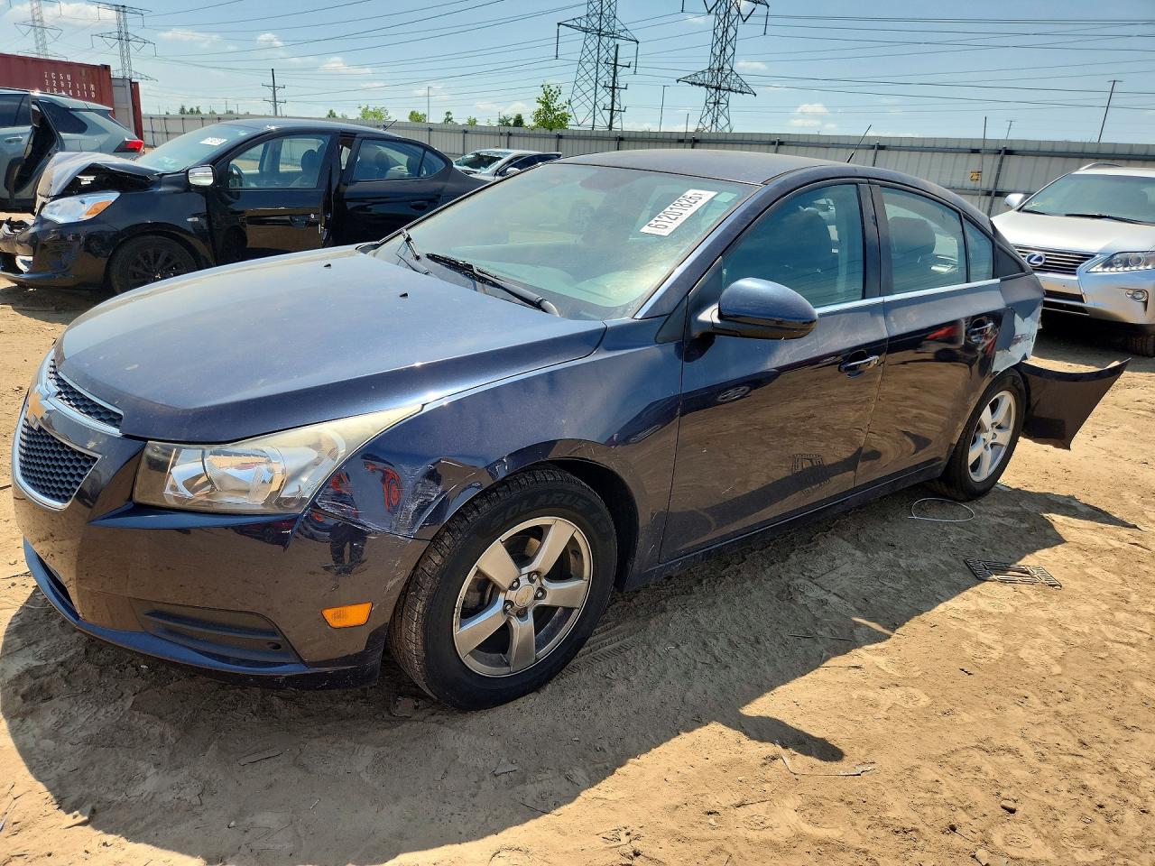 2014 Chevrolet Cruze Lt Blue vin: 1G1PC5SB6E7470932