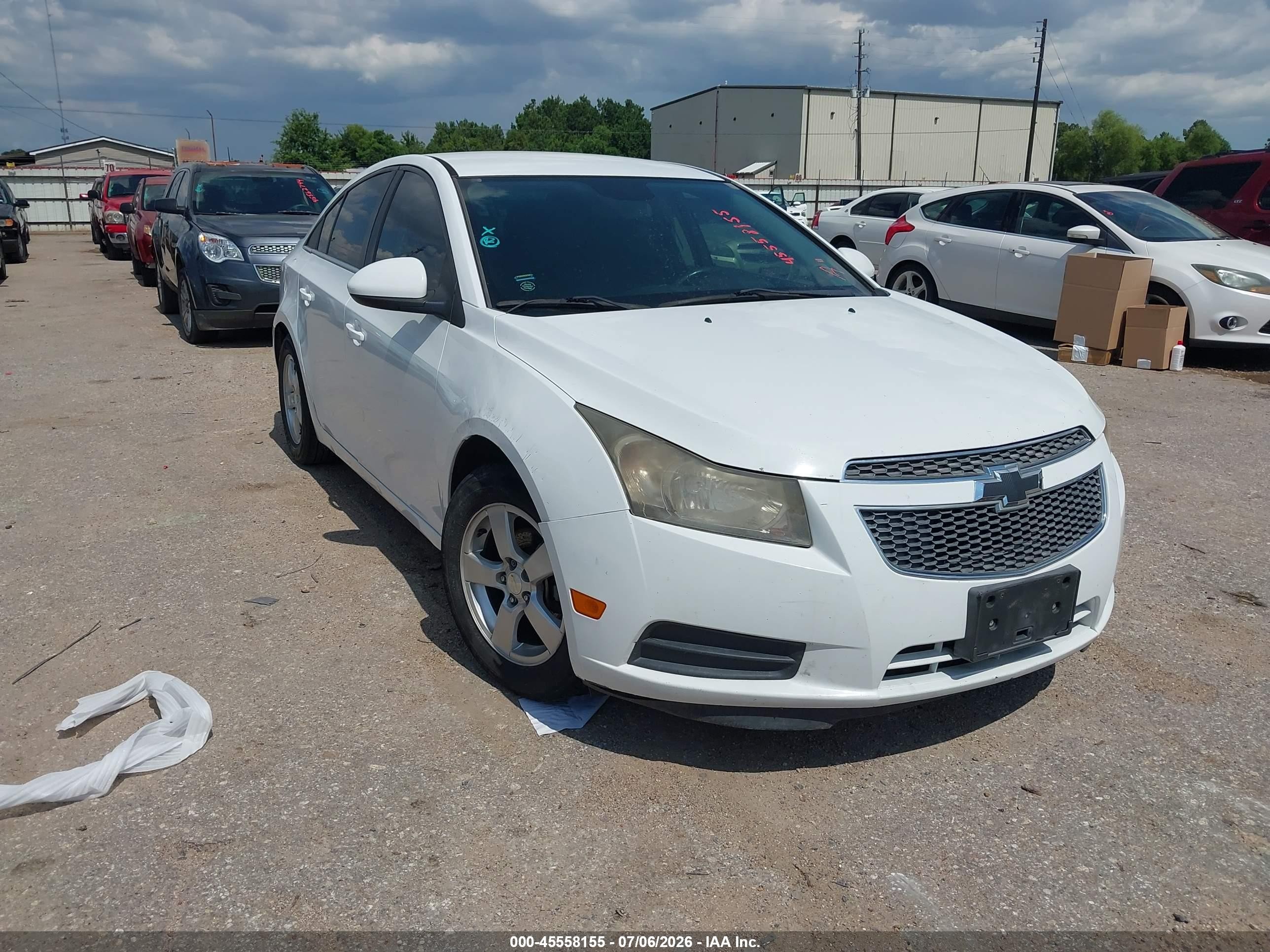 2014 Chevrolet Cruze 1lt Auto White vin: 1G1PC5SB6E7477654