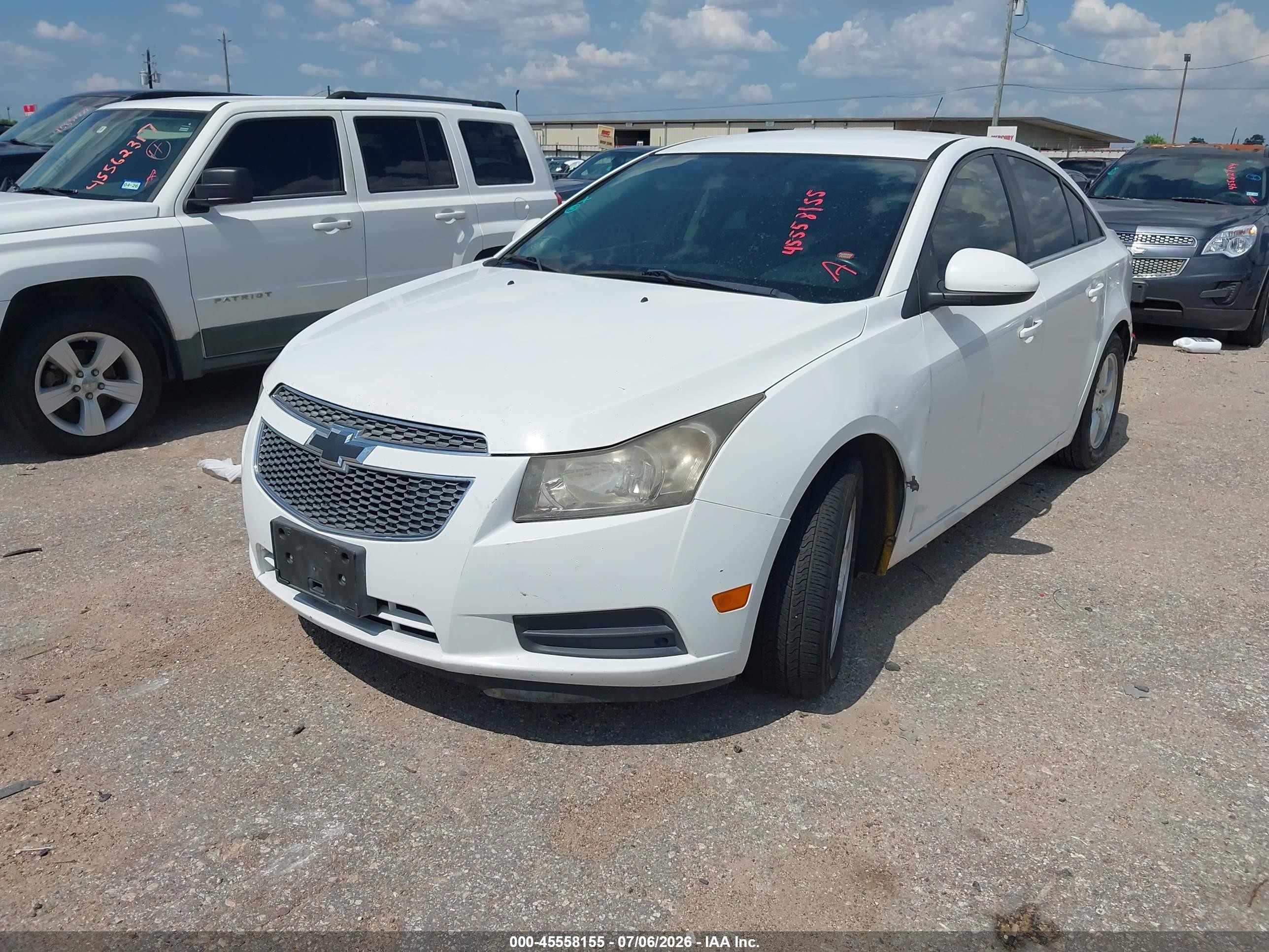 2014 Chevrolet Cruze 1lt Auto White vin: 1G1PC5SB6E7477654