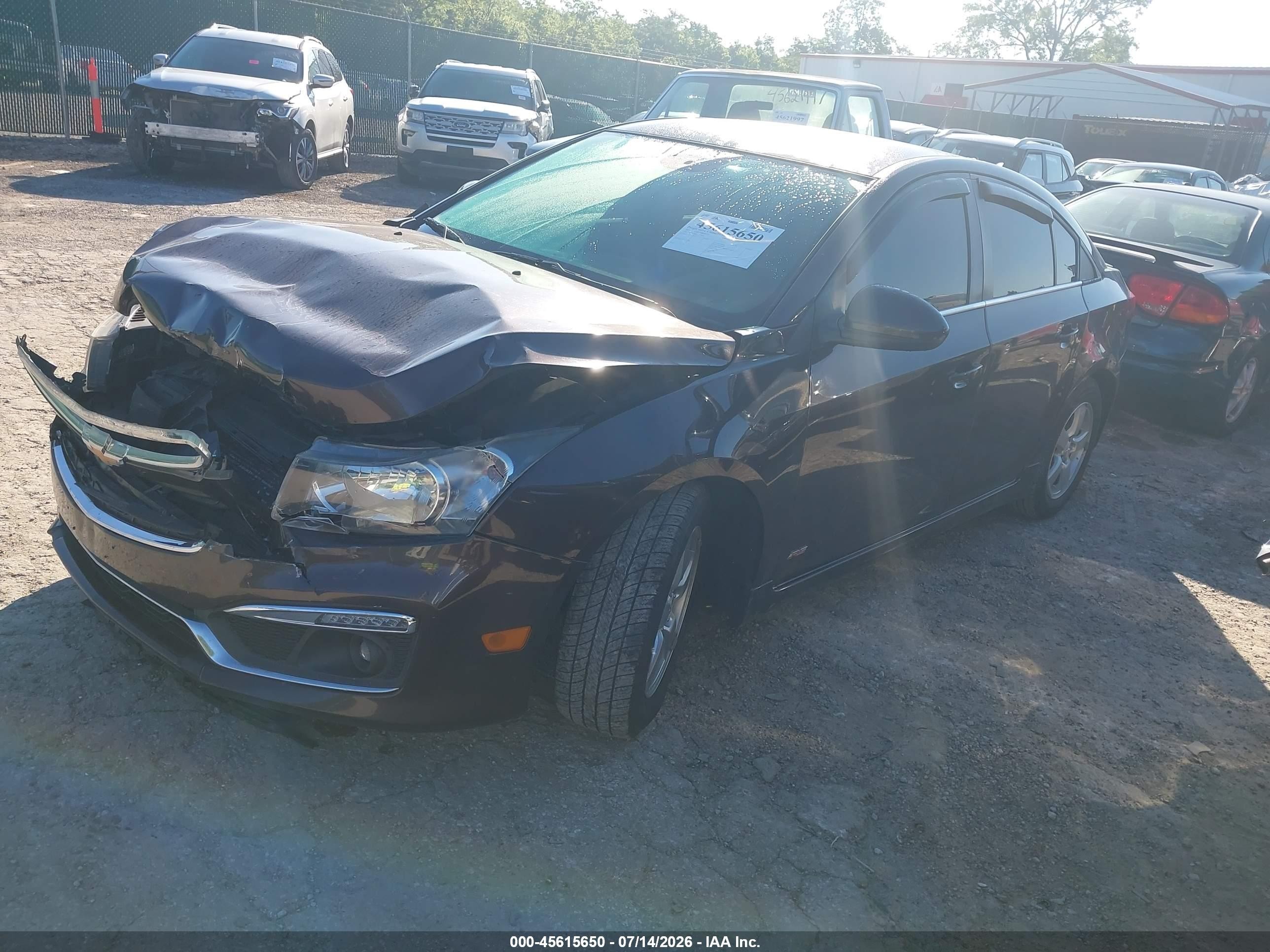 2015 Chevrolet Cruze 1lt Auto Brown vin: 1G1PC5SB6F7116040