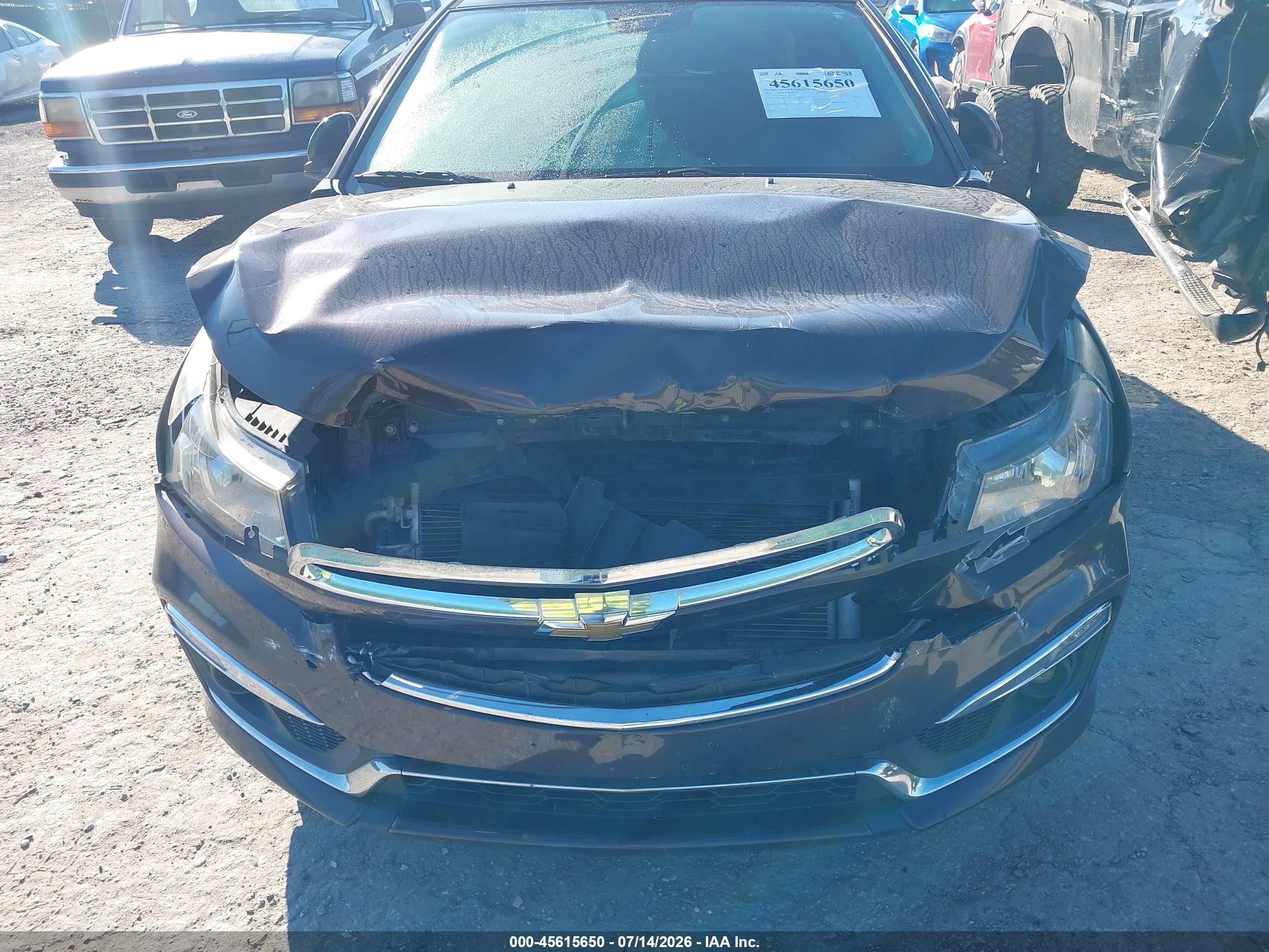 2015 Chevrolet Cruze 1lt Auto Brown vin: 1G1PC5SB6F7116040