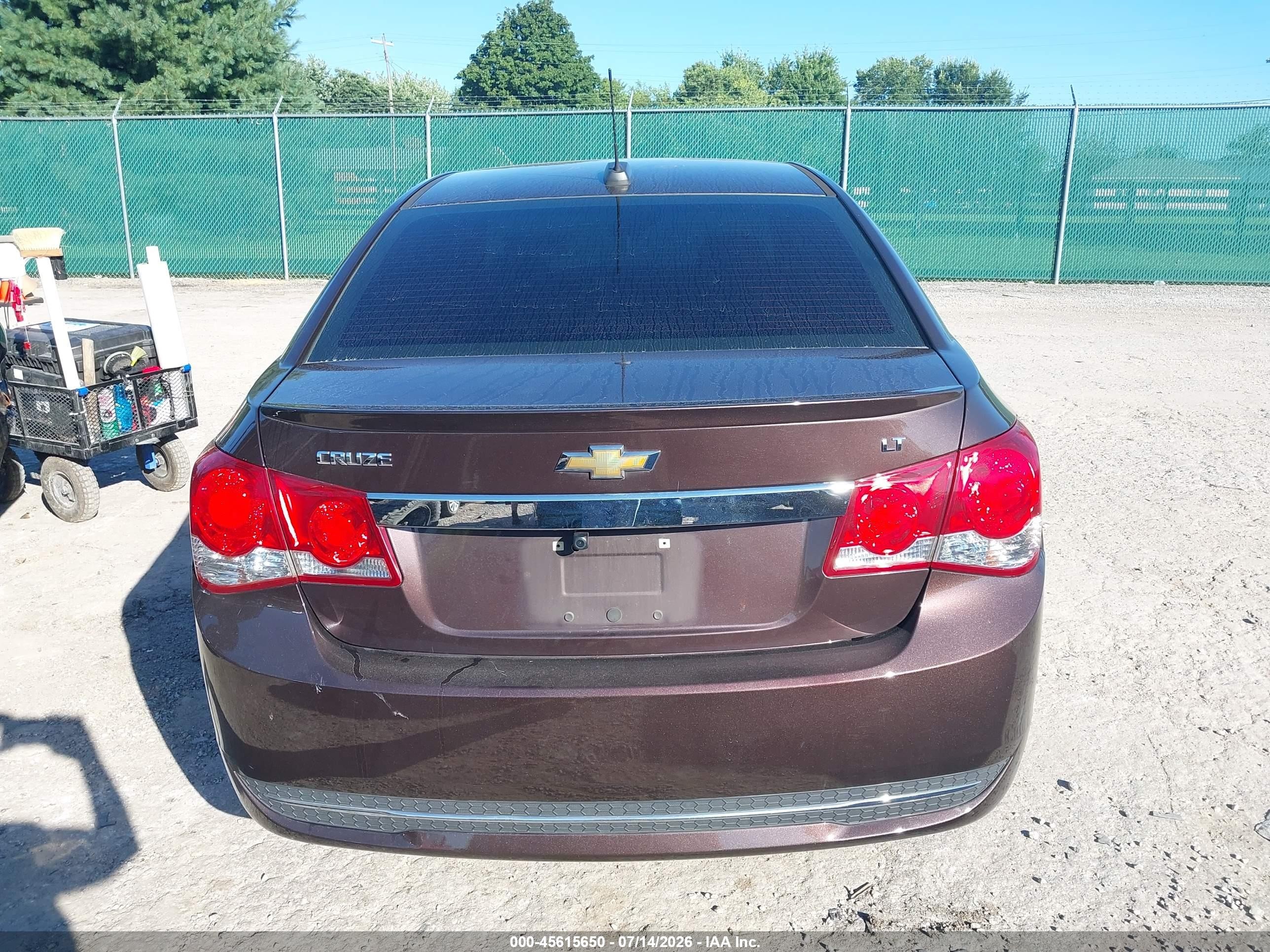 2015 Chevrolet Cruze 1lt Auto Brown vin: 1G1PC5SB6F7116040