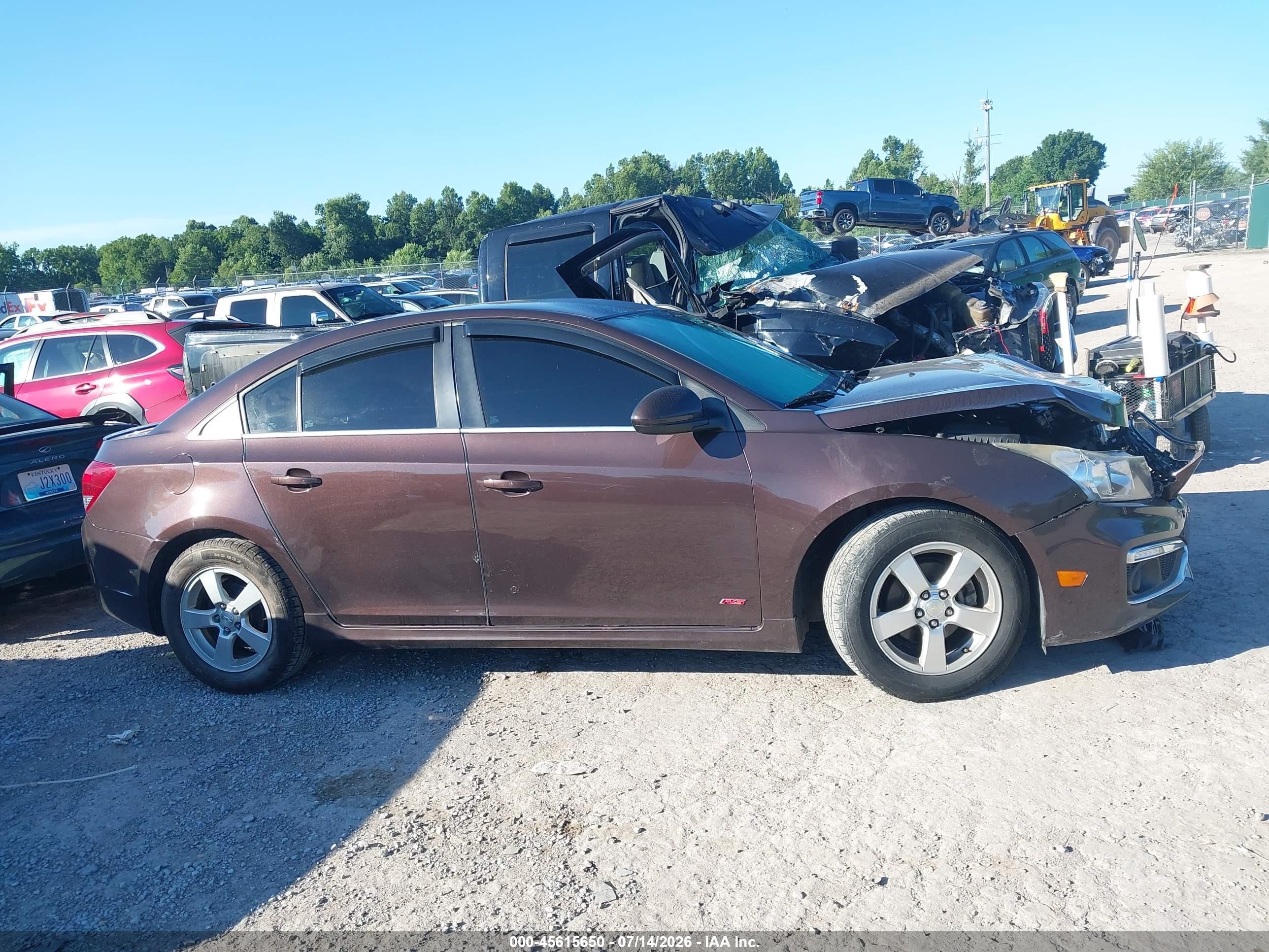 2015 Chevrolet Cruze 1lt Auto Brown vin: 1G1PC5SB6F7116040