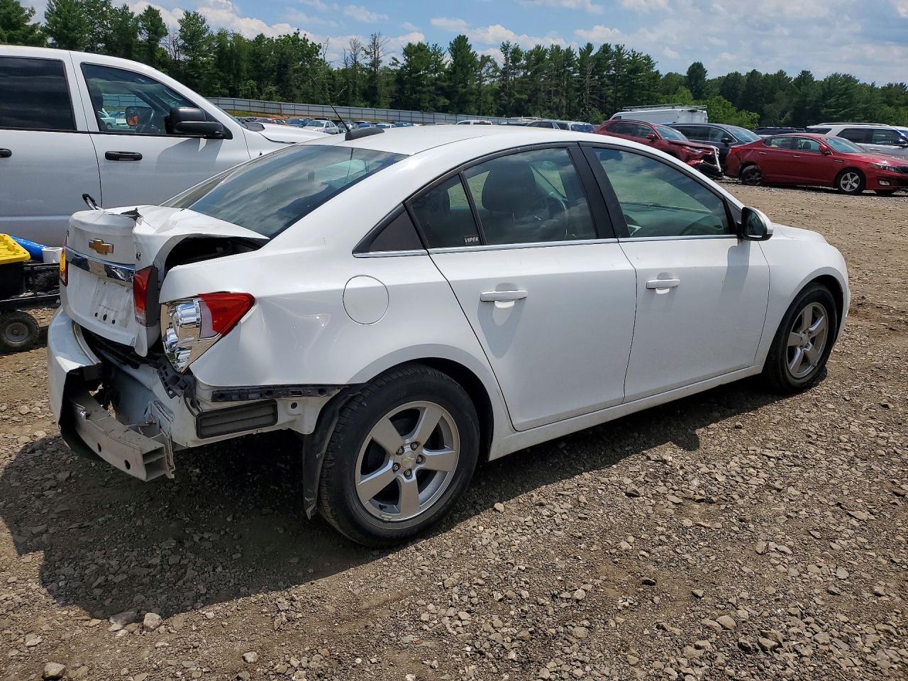 2015 Chevrolet Cruze Lt White vin: 1G1PC5SB6F7144226