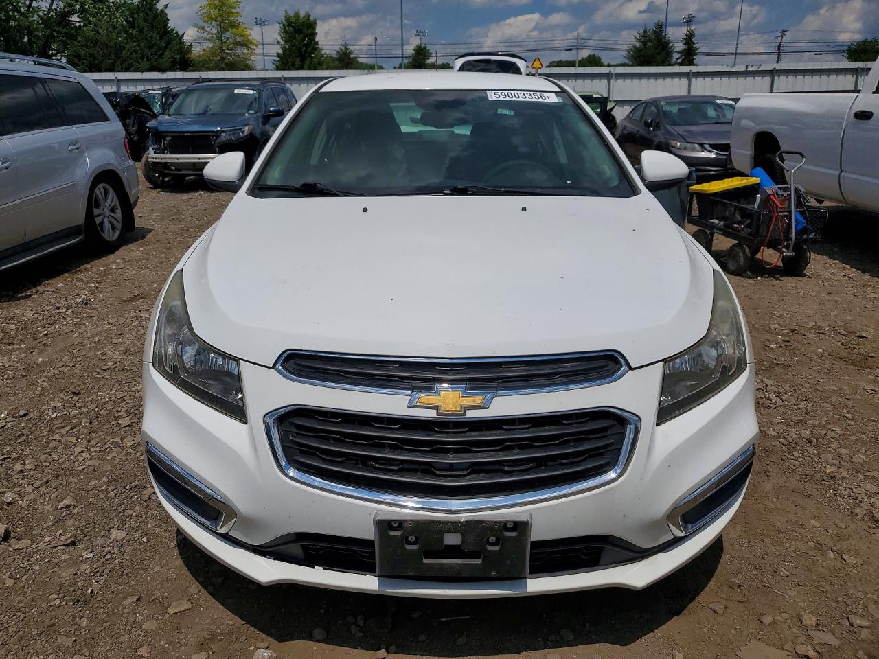 2015 Chevrolet Cruze Lt White vin: 1G1PC5SB6F7144226