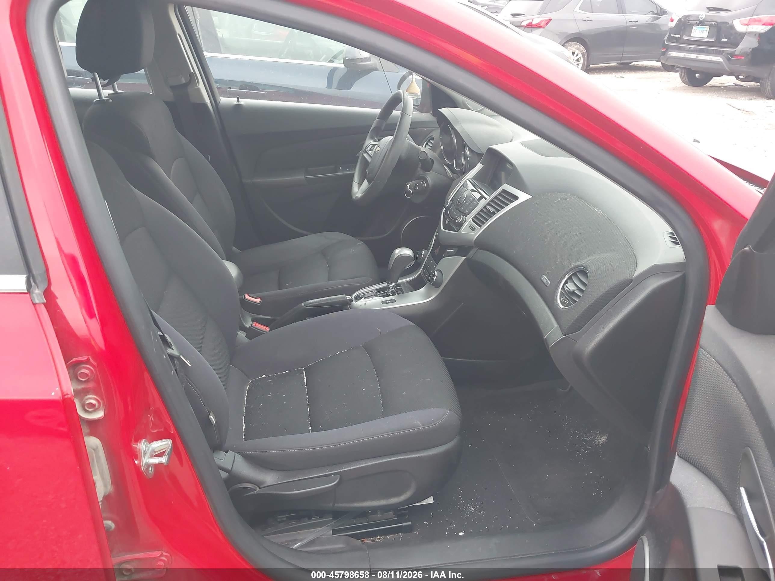2015 Chevrolet Cruze 1lt Auto Red vin: 1G1PC5SB6F7177761
