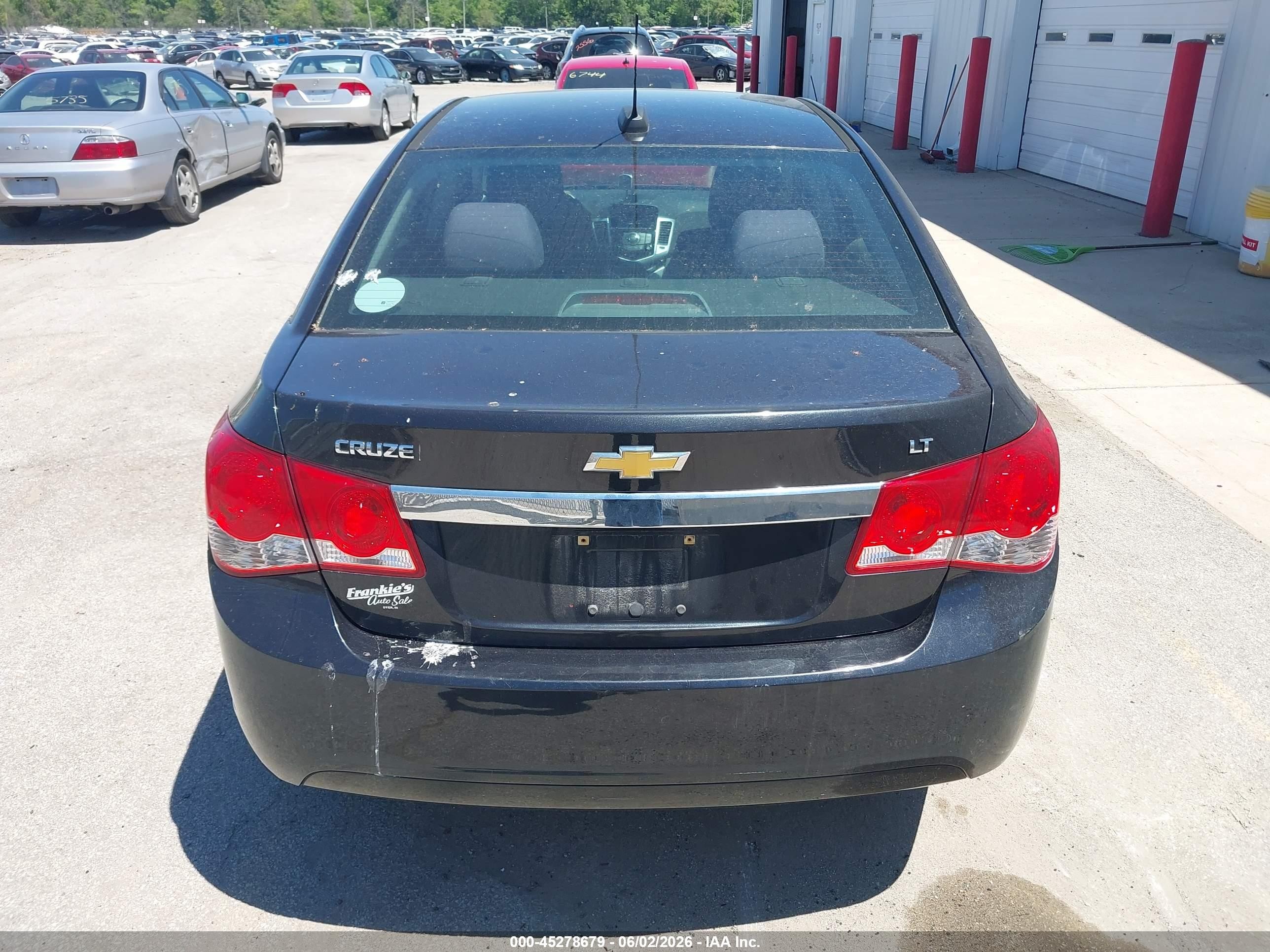 2015 Chevrolet Cruze 1lt Auto Black vin: 1G1PC5SB6F7192504