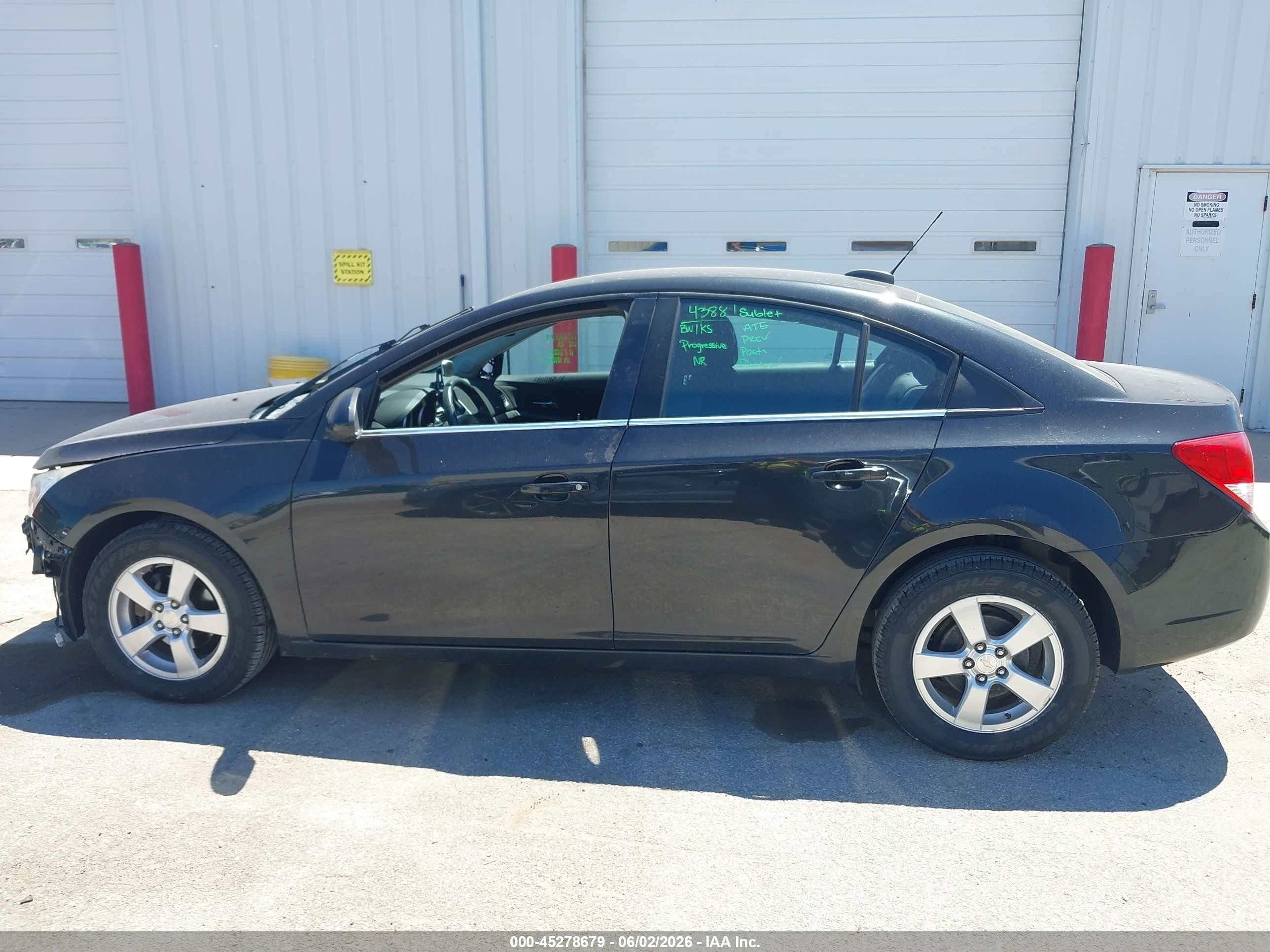 2015 Chevrolet Cruze 1lt Auto Black vin: 1G1PC5SB6F7192504