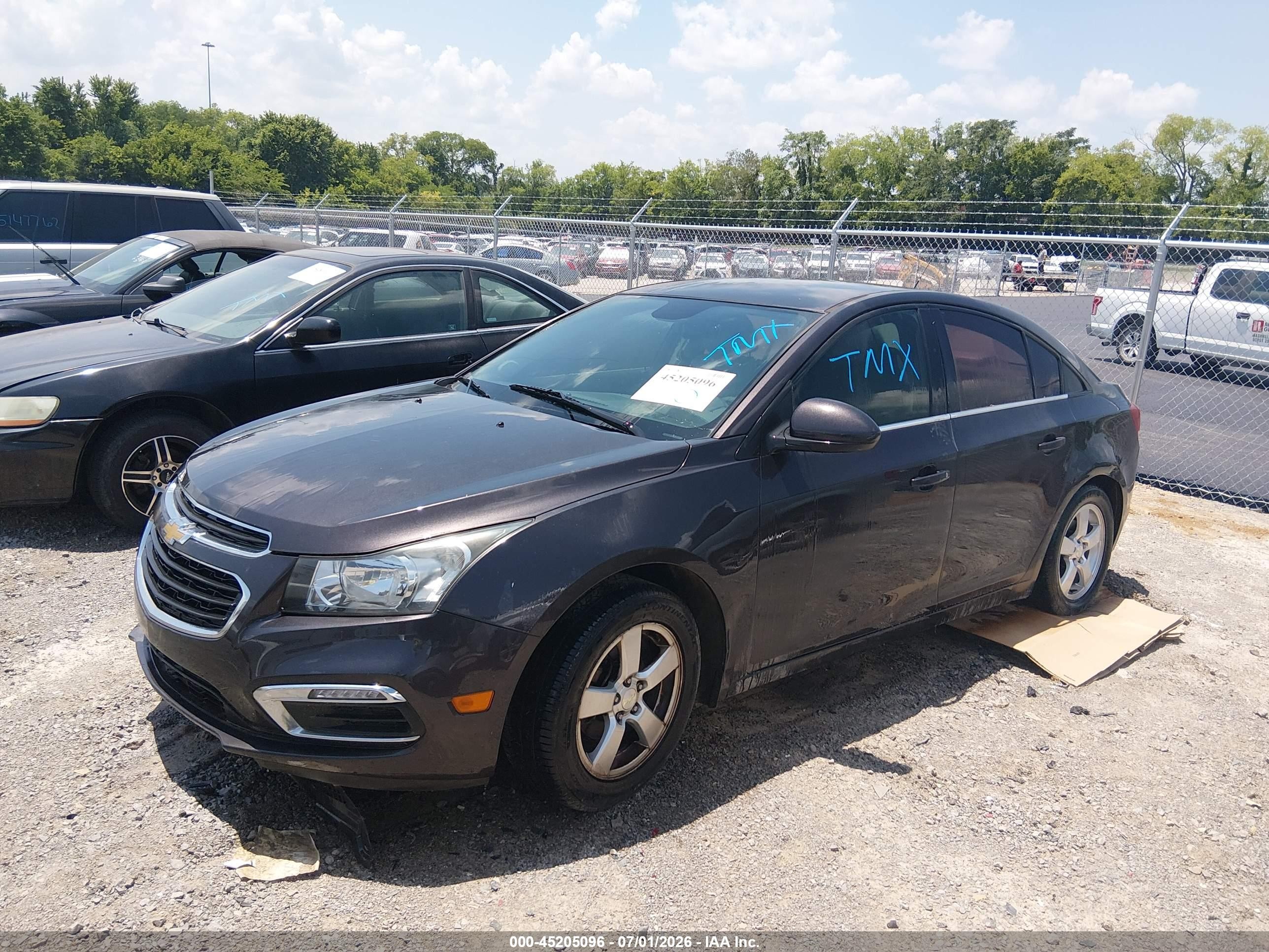 2015 Chevrolet Cruze 1lt Auto Black vin: 1G1PC5SB6F7218373