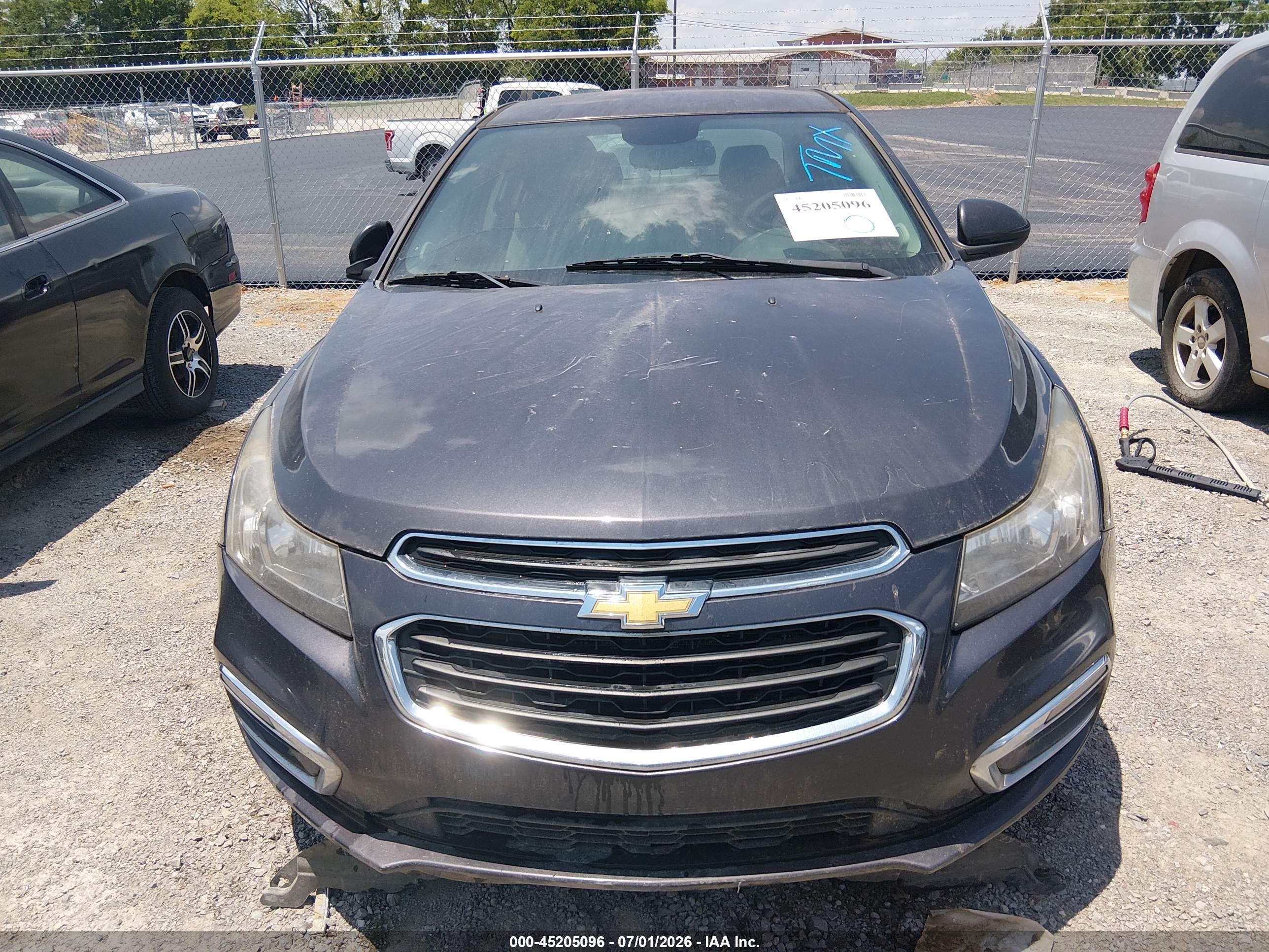 2015 Chevrolet Cruze 1lt Auto Black vin: 1G1PC5SB6F7218373