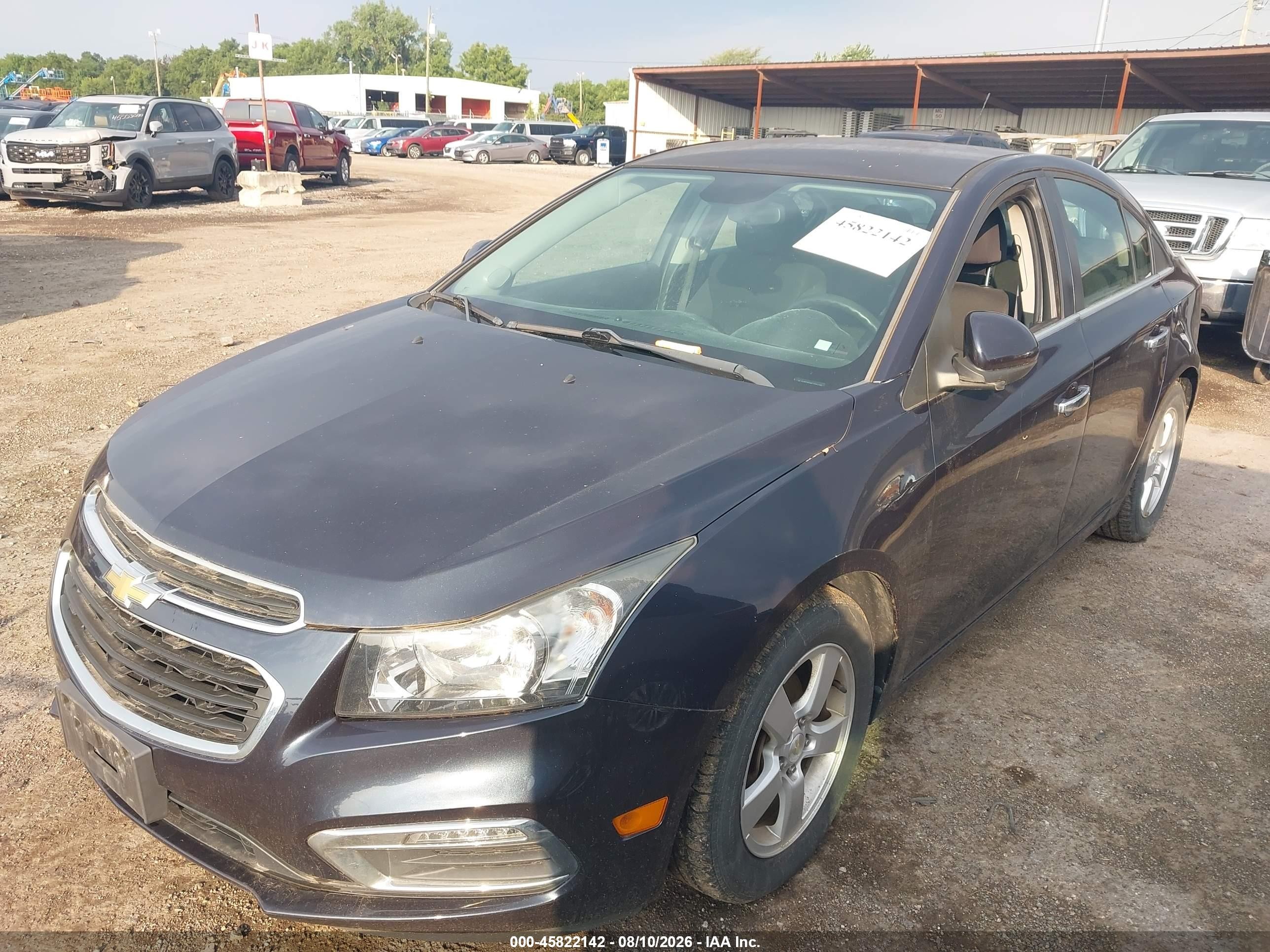 2015 Chevrolet Cruze 1lt Auto Blue vin: 1G1PC5SB6F7233746