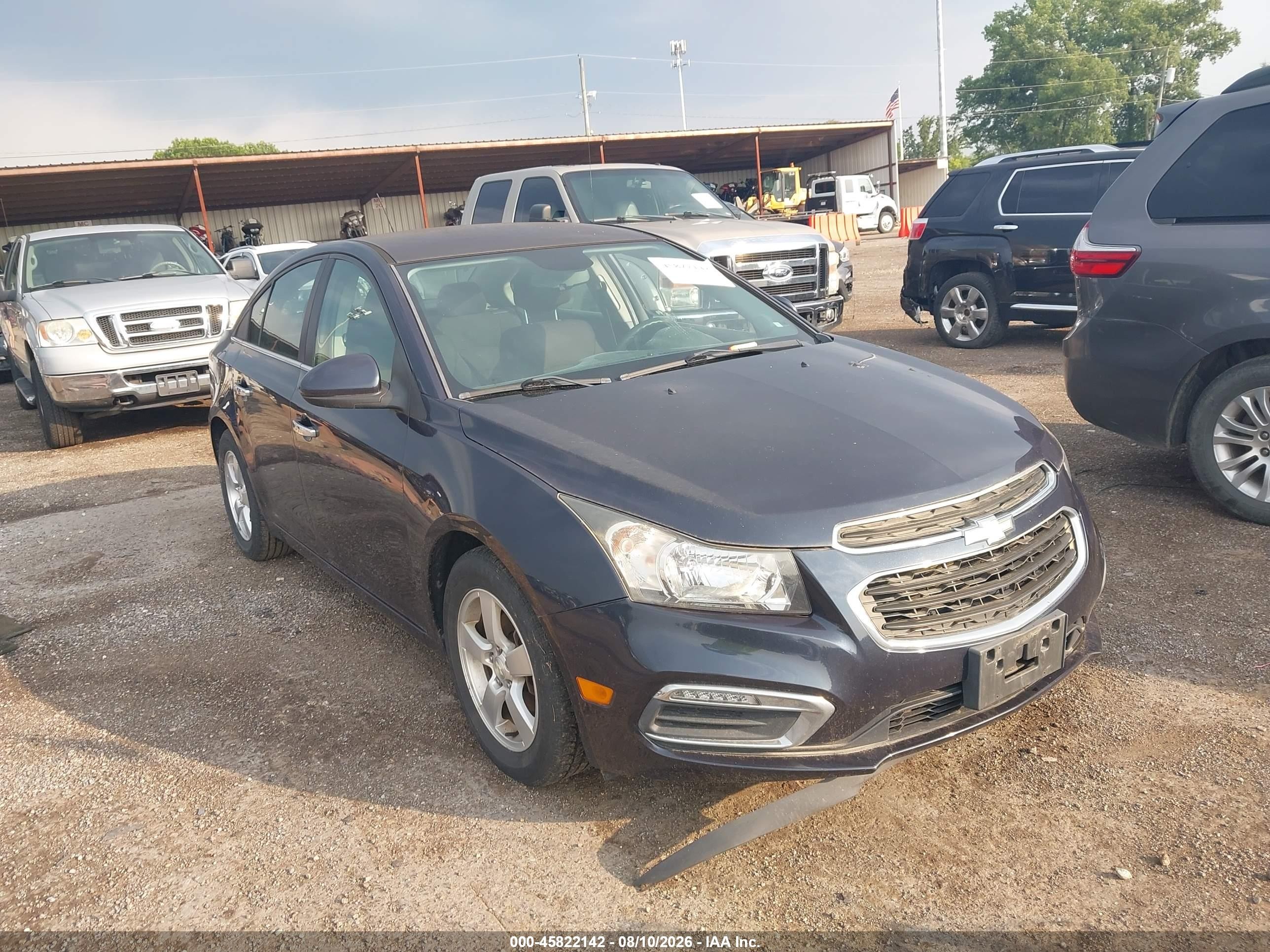 2015 Chevrolet Cruze 1lt Auto Blue vin: 1G1PC5SB6F7233746