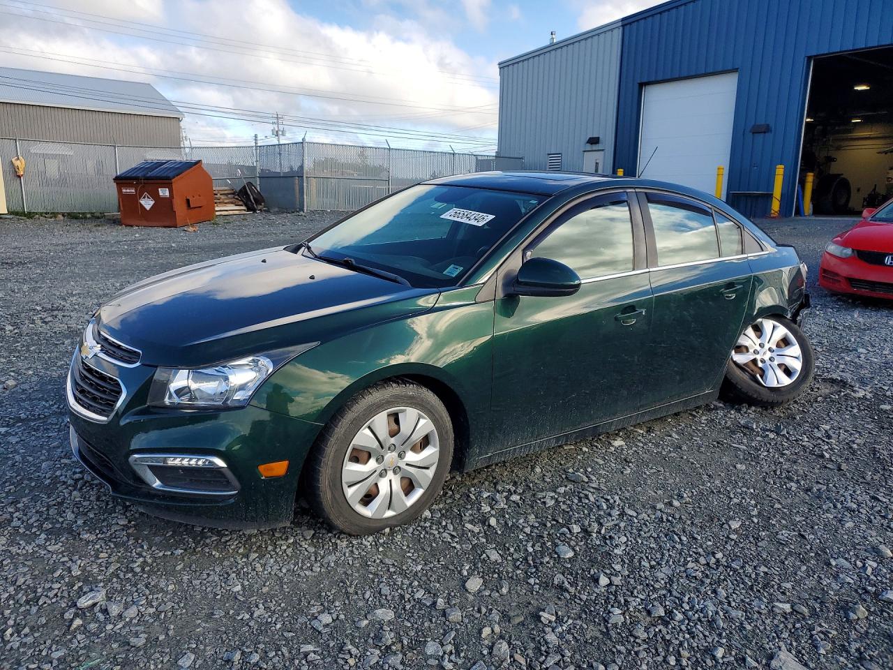 2015 Chevrolet Cruze Lt Green vin: 1G1PC5SB6F7238011
