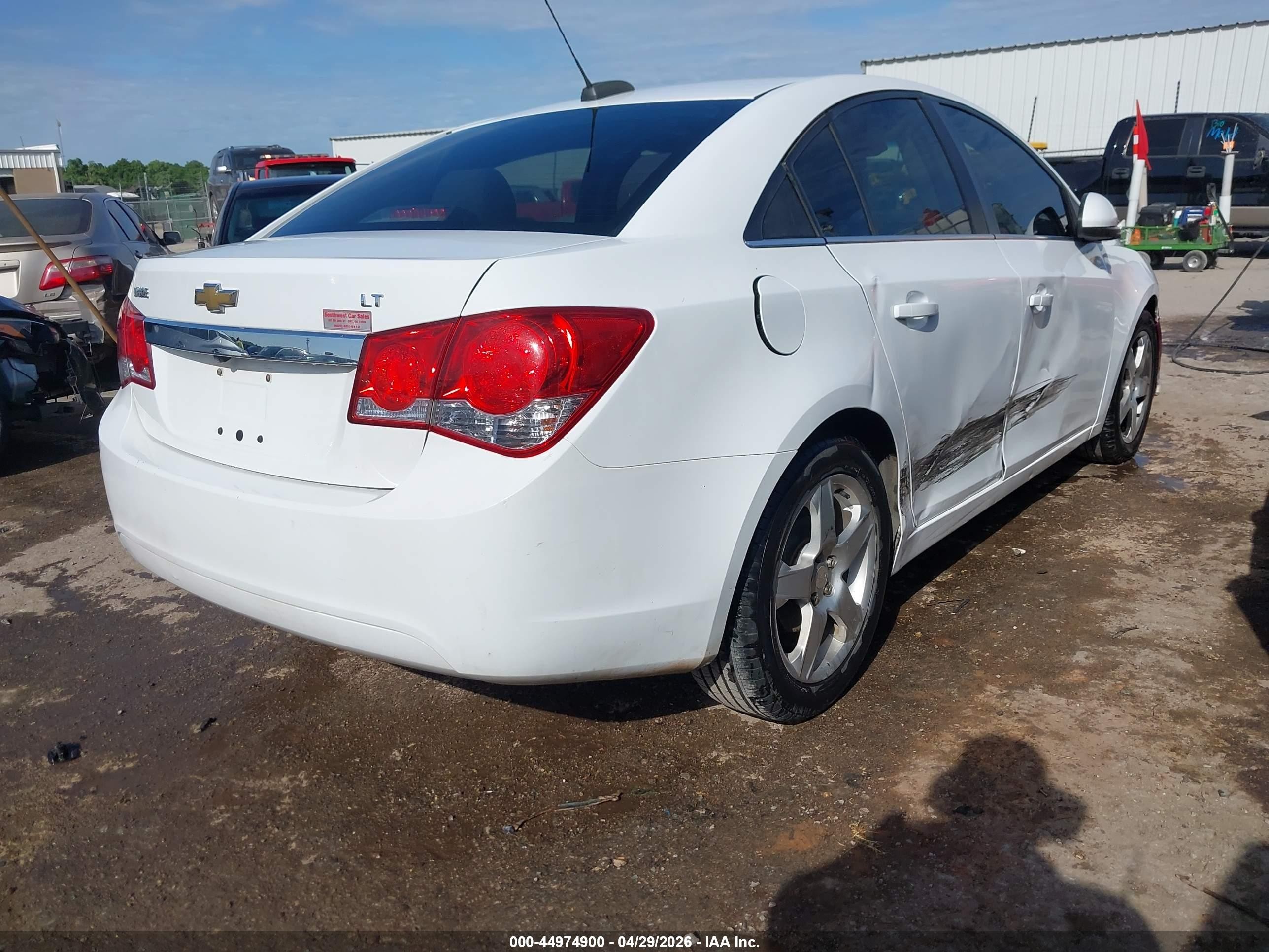 2015 Chevrolet Cruze 1lt Auto White vin: 1G1PC5SB6F7245069