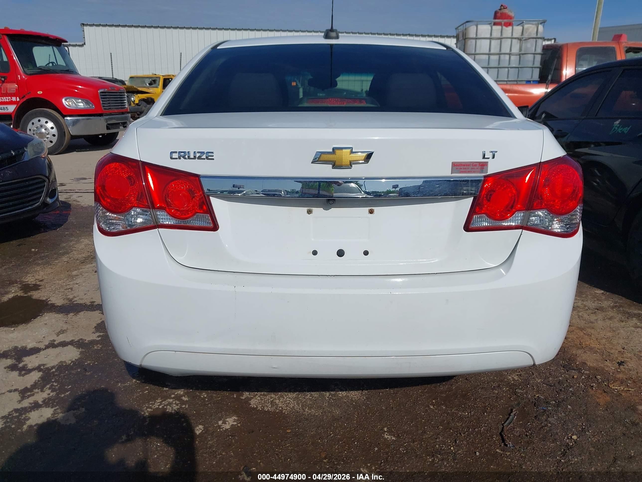 2015 Chevrolet Cruze 1lt Auto White vin: 1G1PC5SB6F7245069