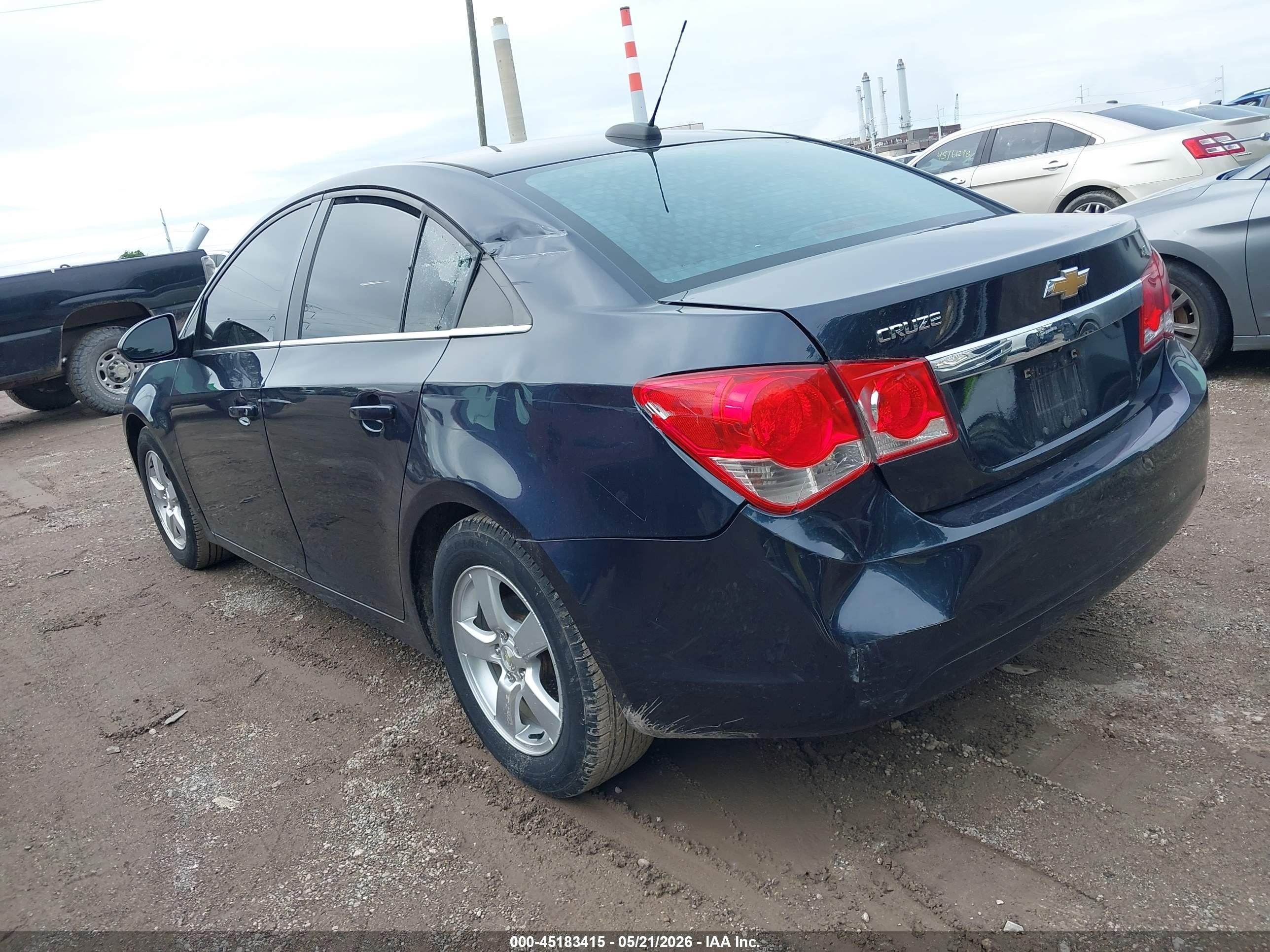2015 Chevrolet Cruze 1lt Auto Dark Blue vin: 1G1PC5SB6F7286348