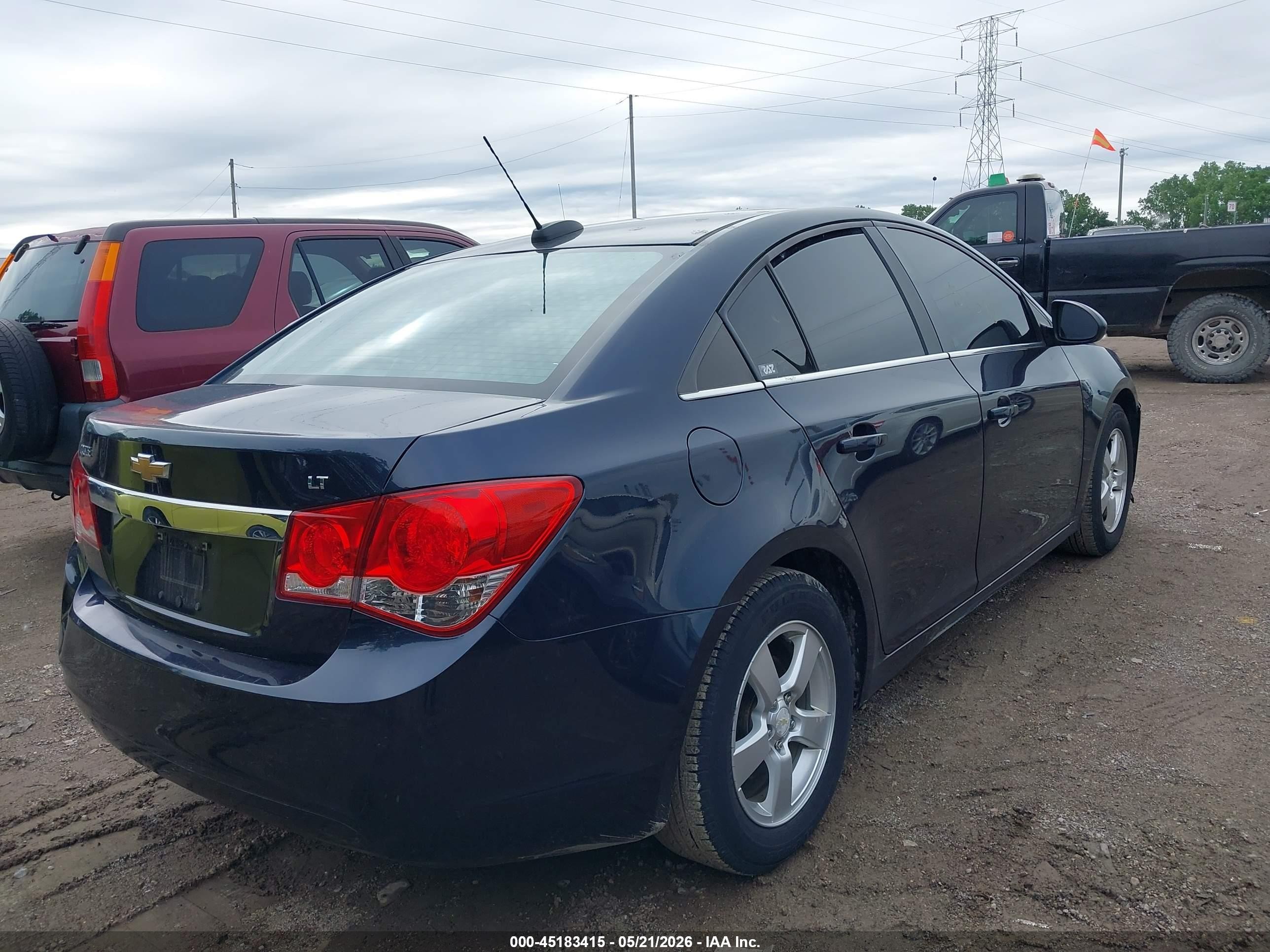 2015 Chevrolet Cruze 1lt Auto Dark Blue vin: 1G1PC5SB6F7286348
