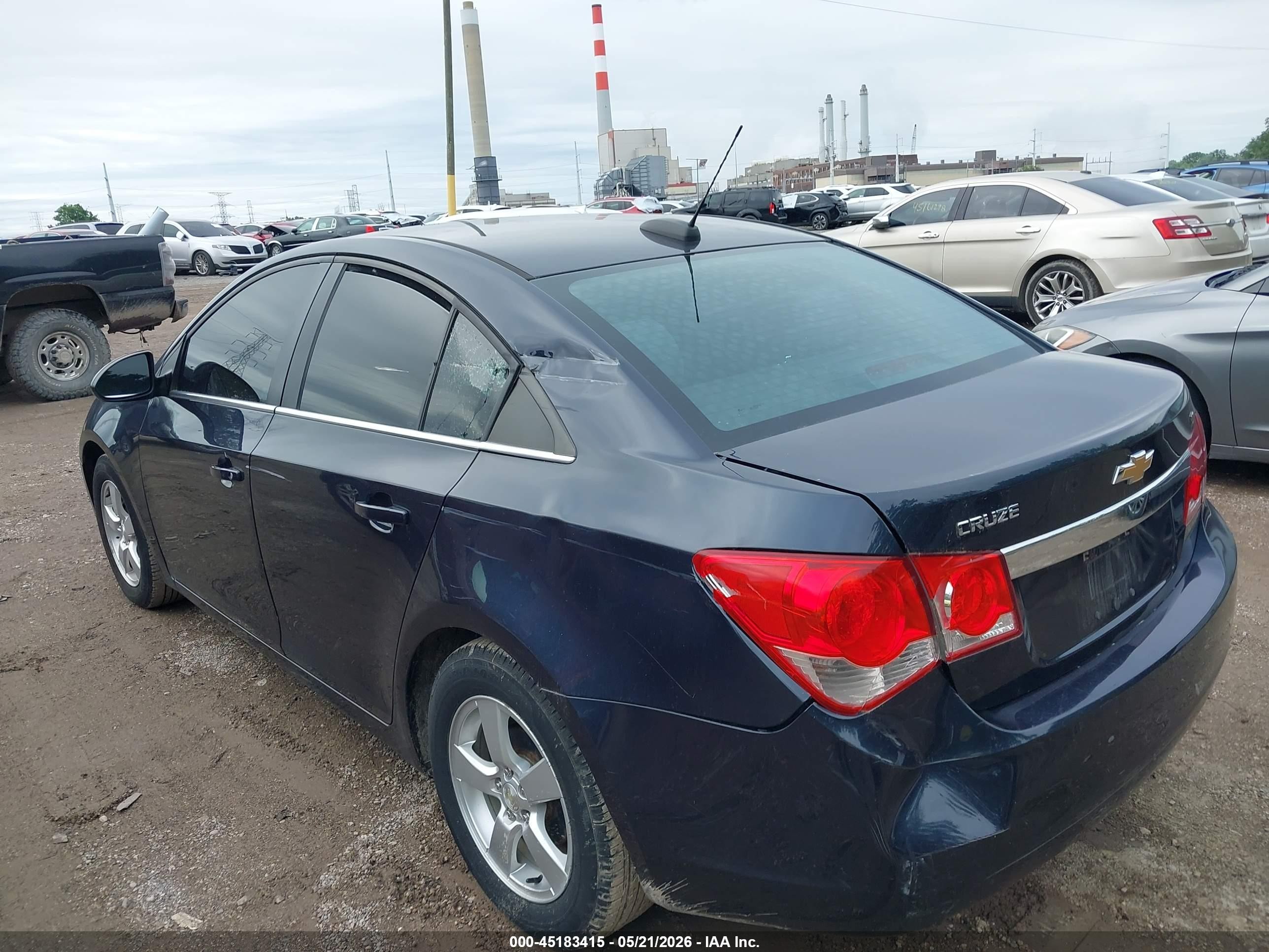 2015 Chevrolet Cruze 1lt Auto Dark Blue vin: 1G1PC5SB6F7286348