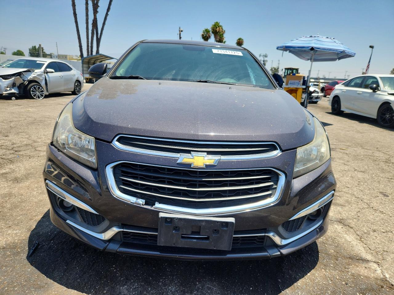 2015 Chevrolet Cruze Lt Серый vin: 1G1PC5SB6F7297947