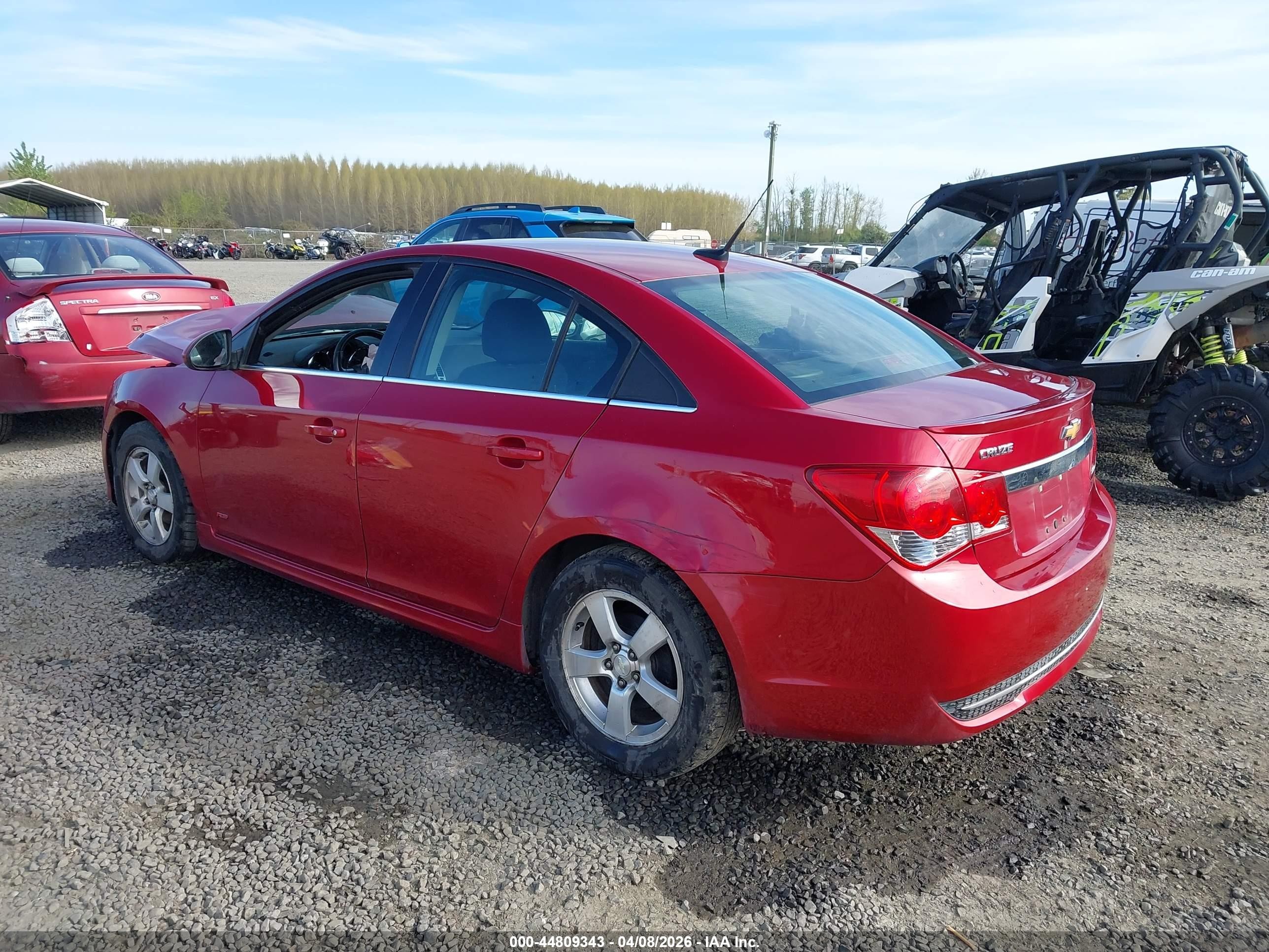 2013 Chevrolet Cruze 1lt Auto Red vin: 1G1PC5SB7D7170489