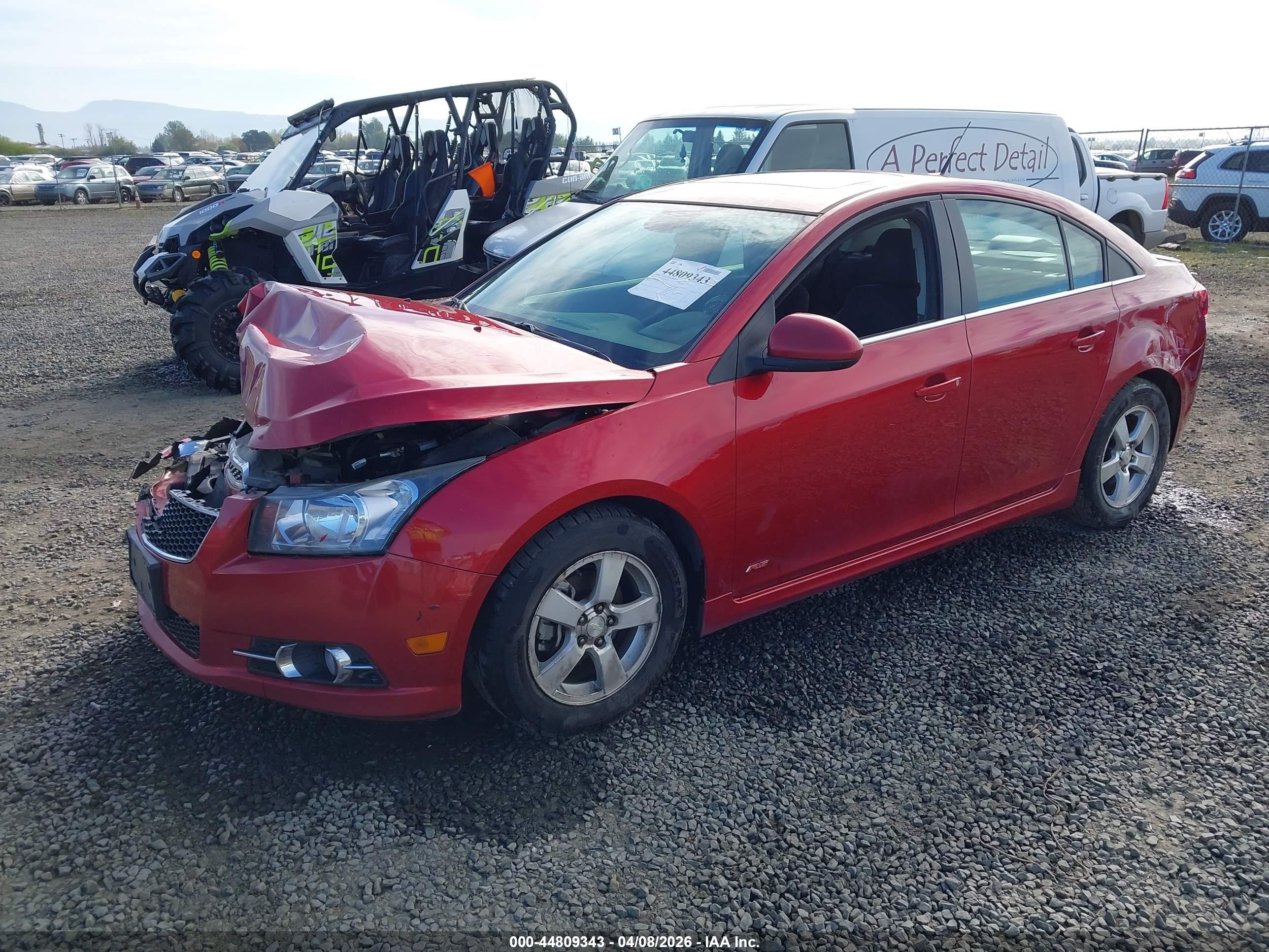 2013 Chevrolet Cruze 1lt Auto Red vin: 1G1PC5SB7D7170489
