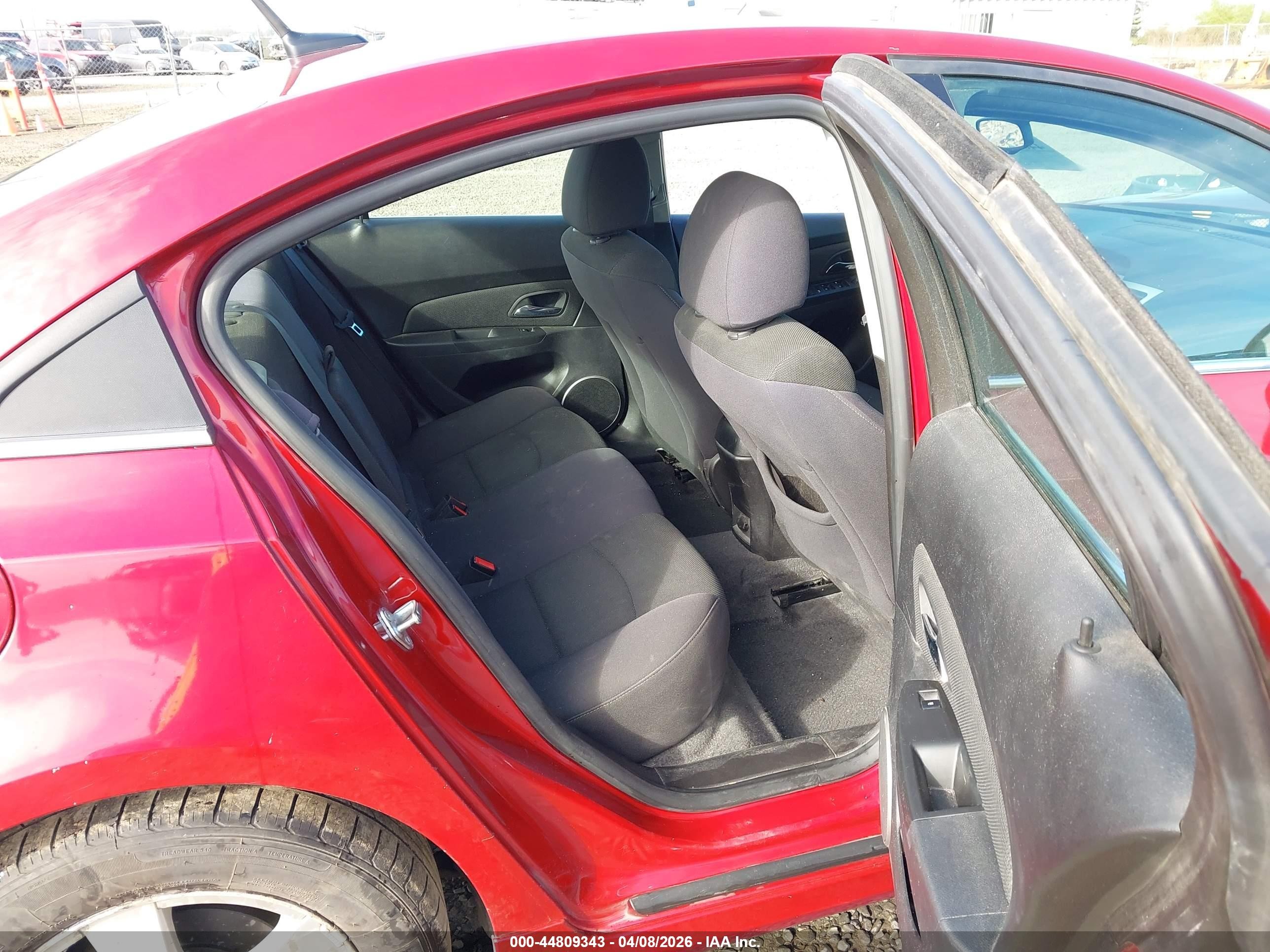 2013 Chevrolet Cruze 1lt Auto Red vin: 1G1PC5SB7D7170489