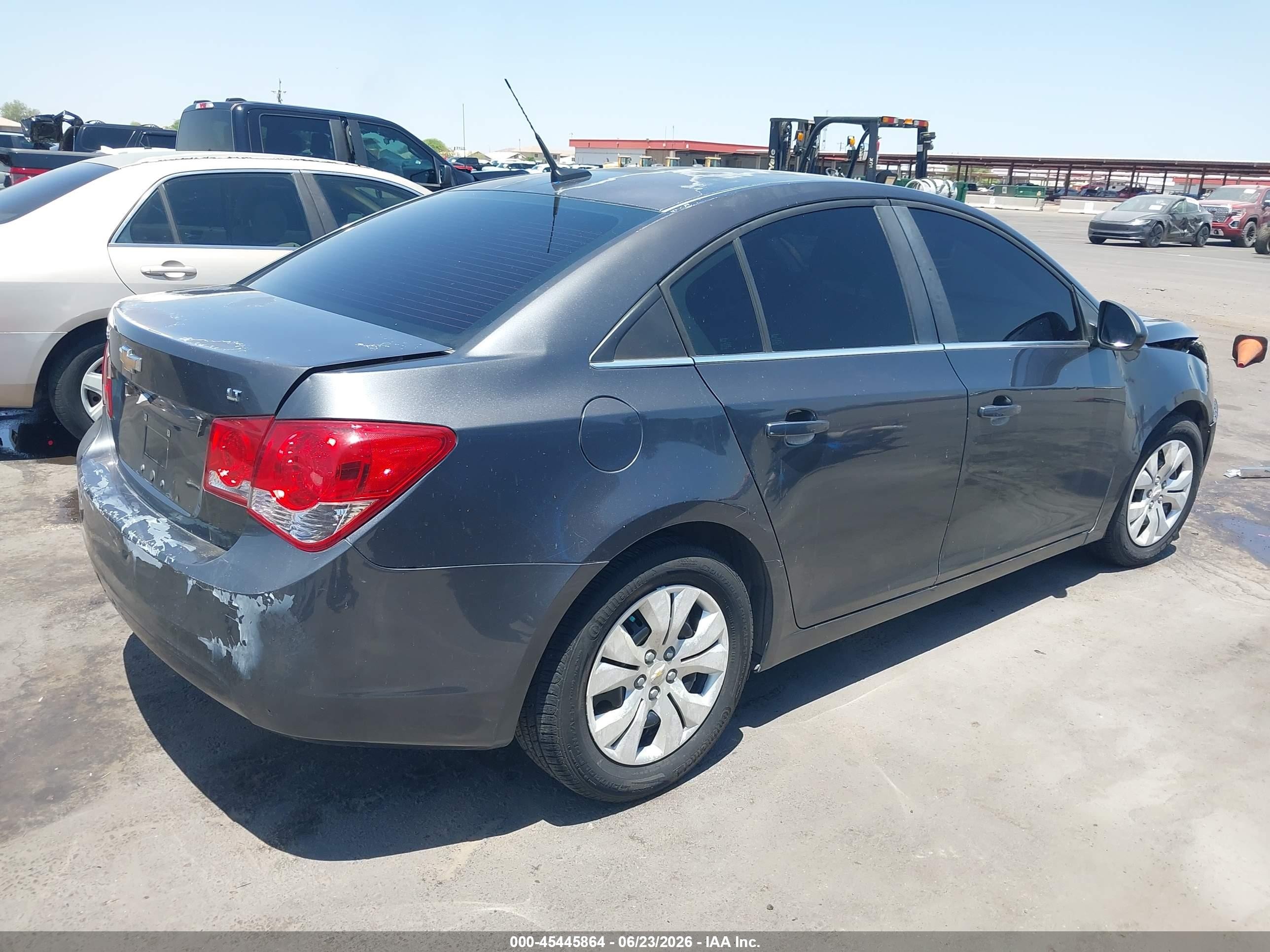 2013 Chevrolet Cruze 1lt Auto Gray vin: 1G1PC5SB7D7174090