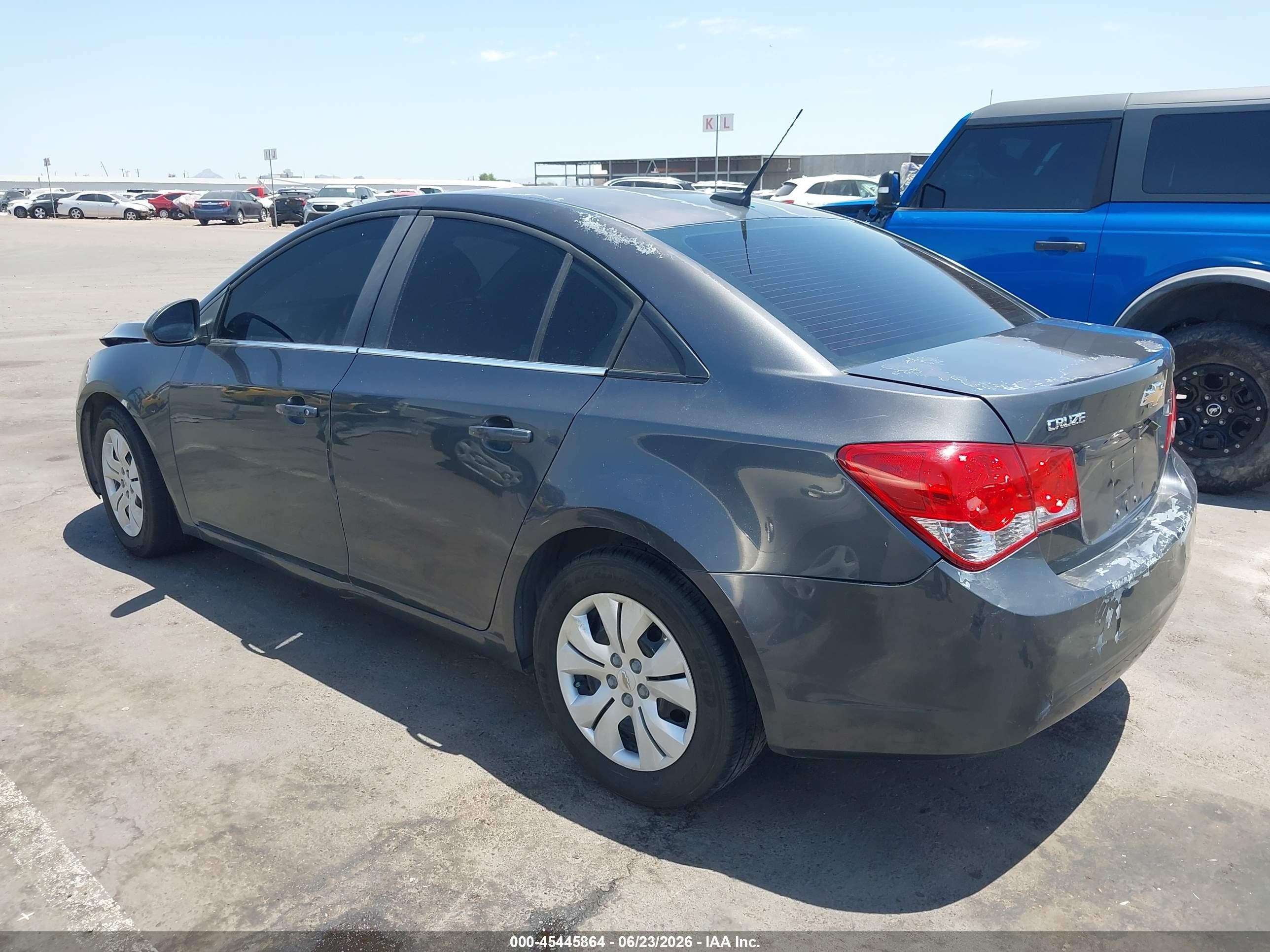2013 Chevrolet Cruze 1lt Auto Gray vin: 1G1PC5SB7D7174090
