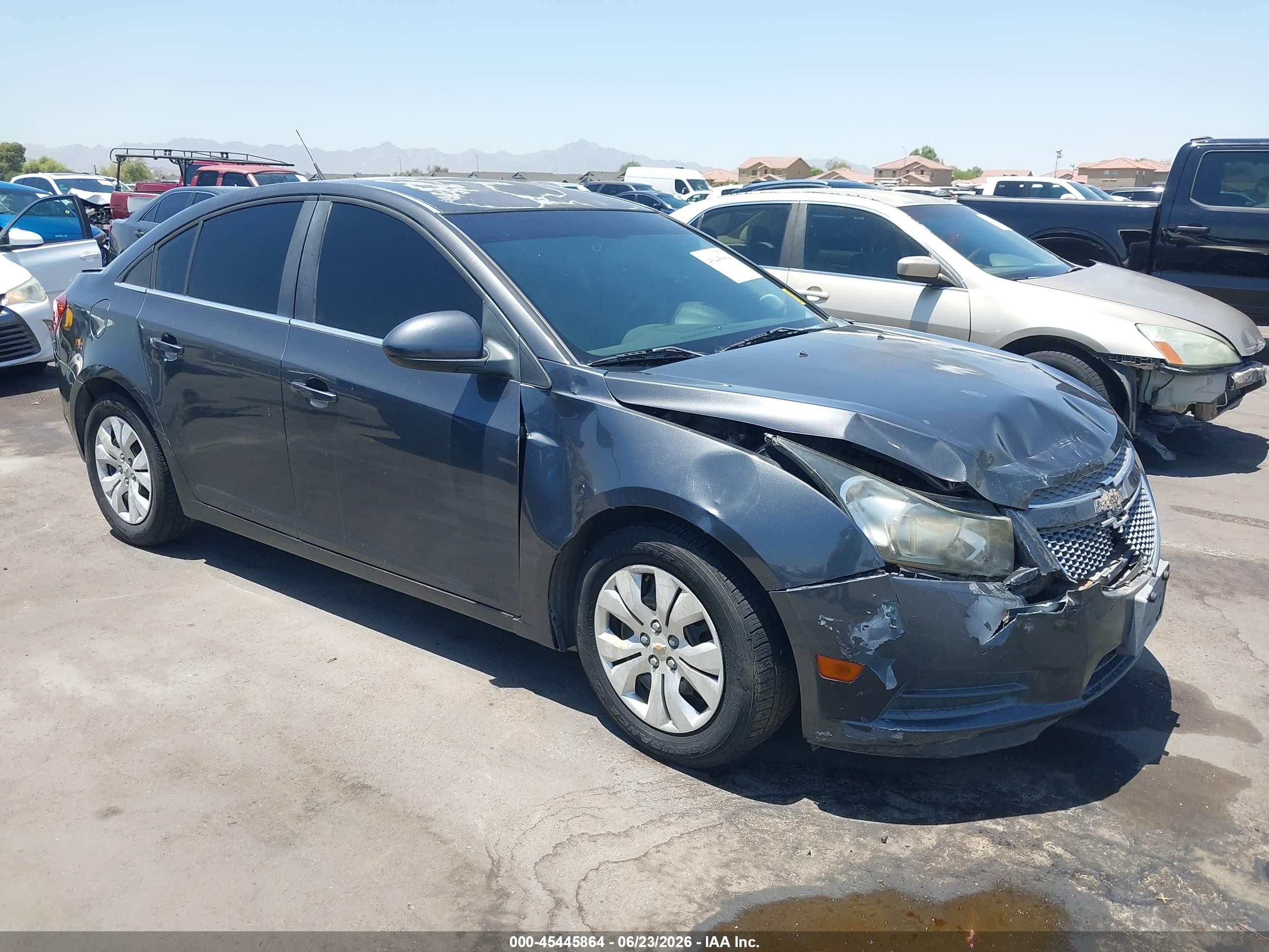 2013 Chevrolet Cruze 1lt Auto Gray vin: 1G1PC5SB7D7174090