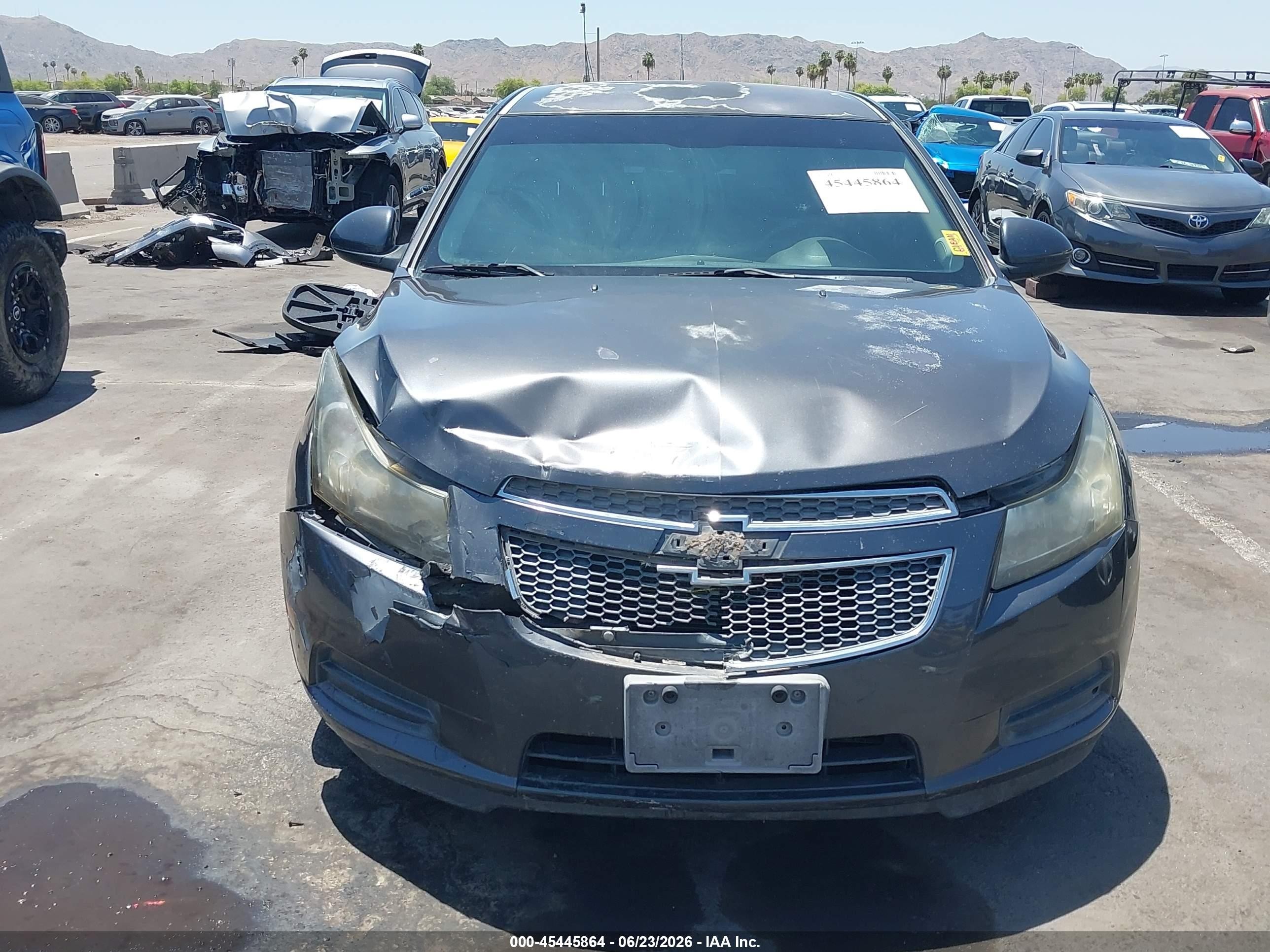 2013 Chevrolet Cruze 1lt Auto Gray vin: 1G1PC5SB7D7174090