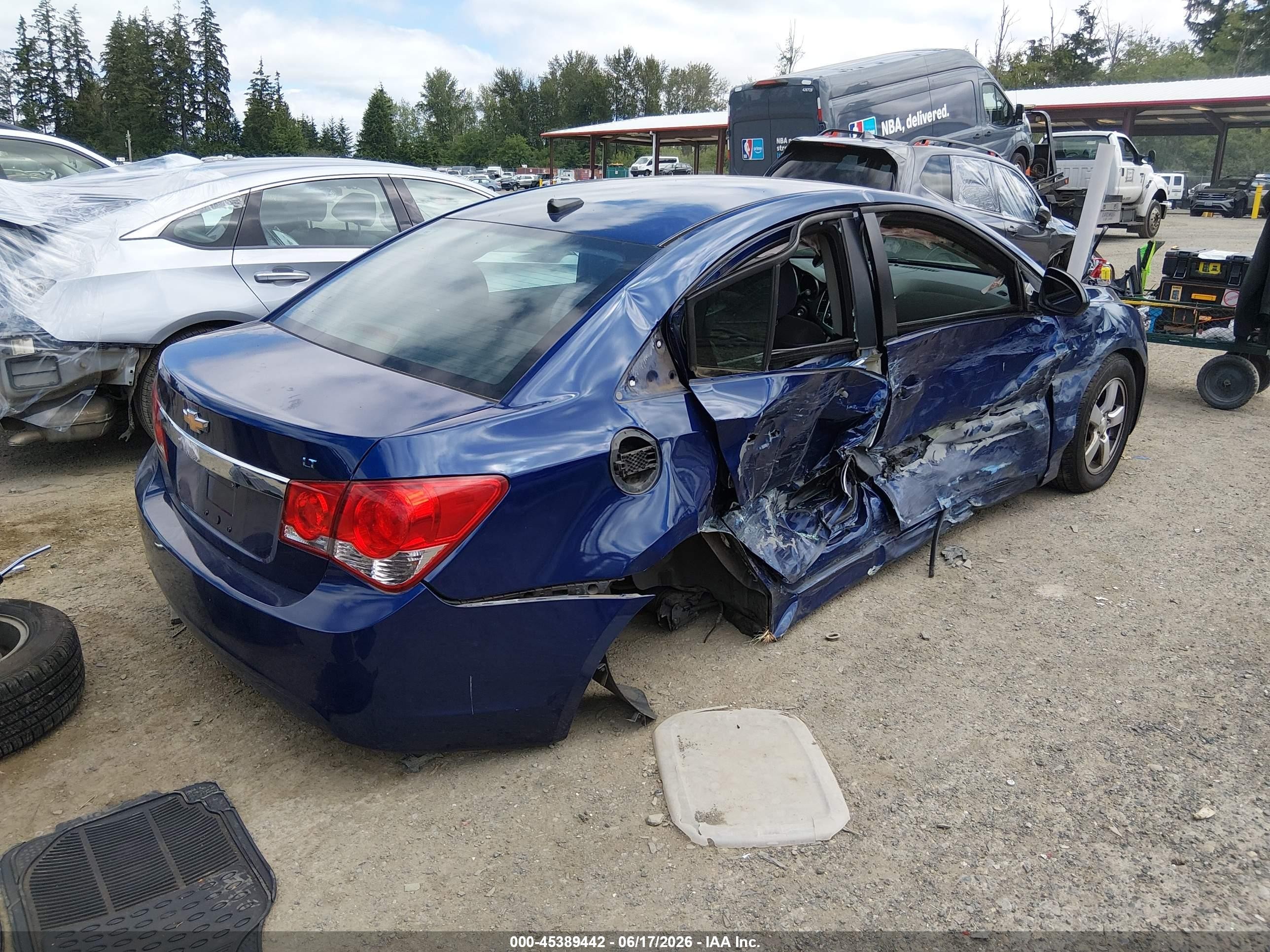 2013 Chevrolet Cruze 1lt Auto Синий vin: 1G1PC5SB7D7200543