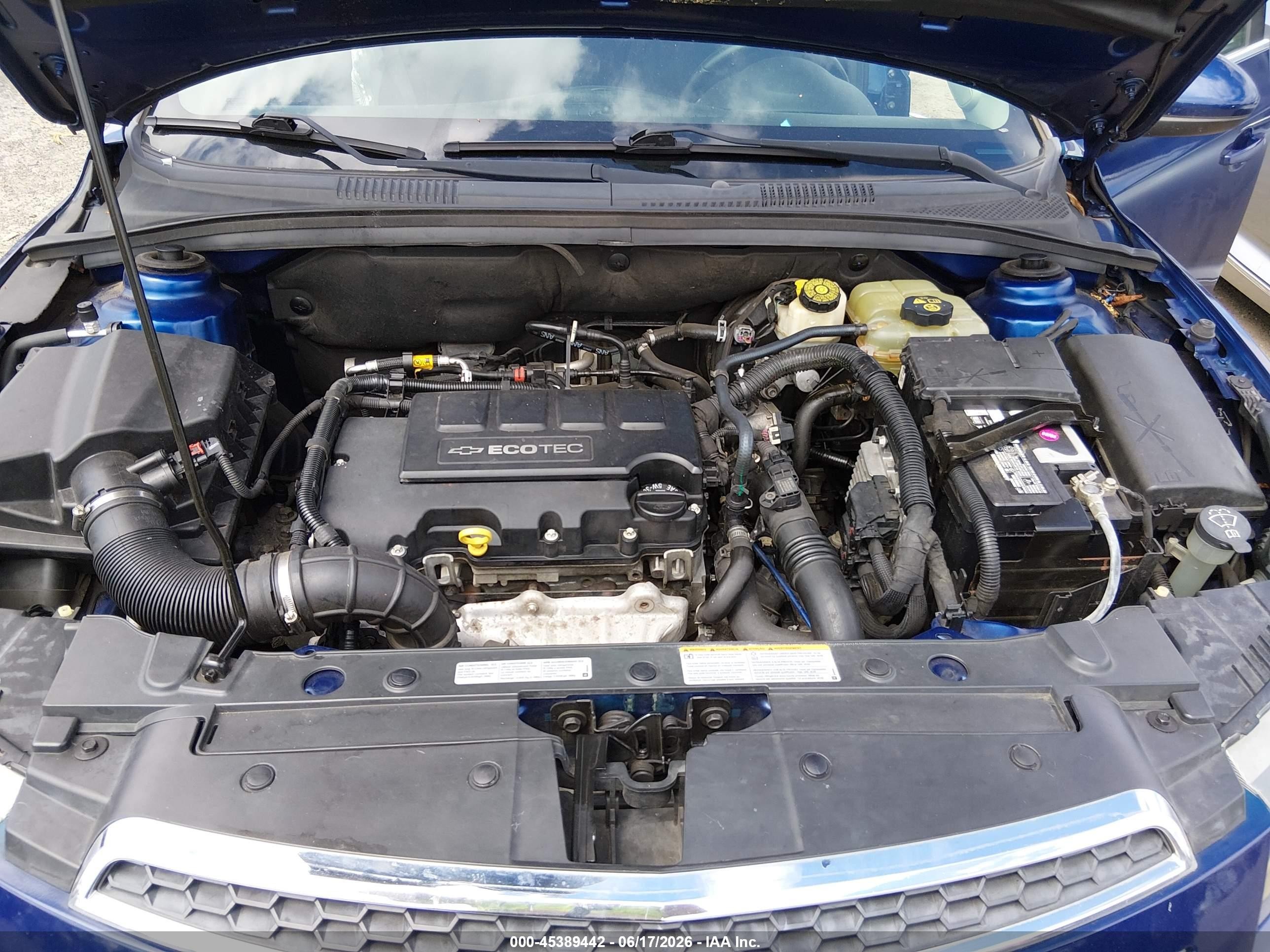 2013 Chevrolet Cruze 1lt Auto Синий vin: 1G1PC5SB7D7200543