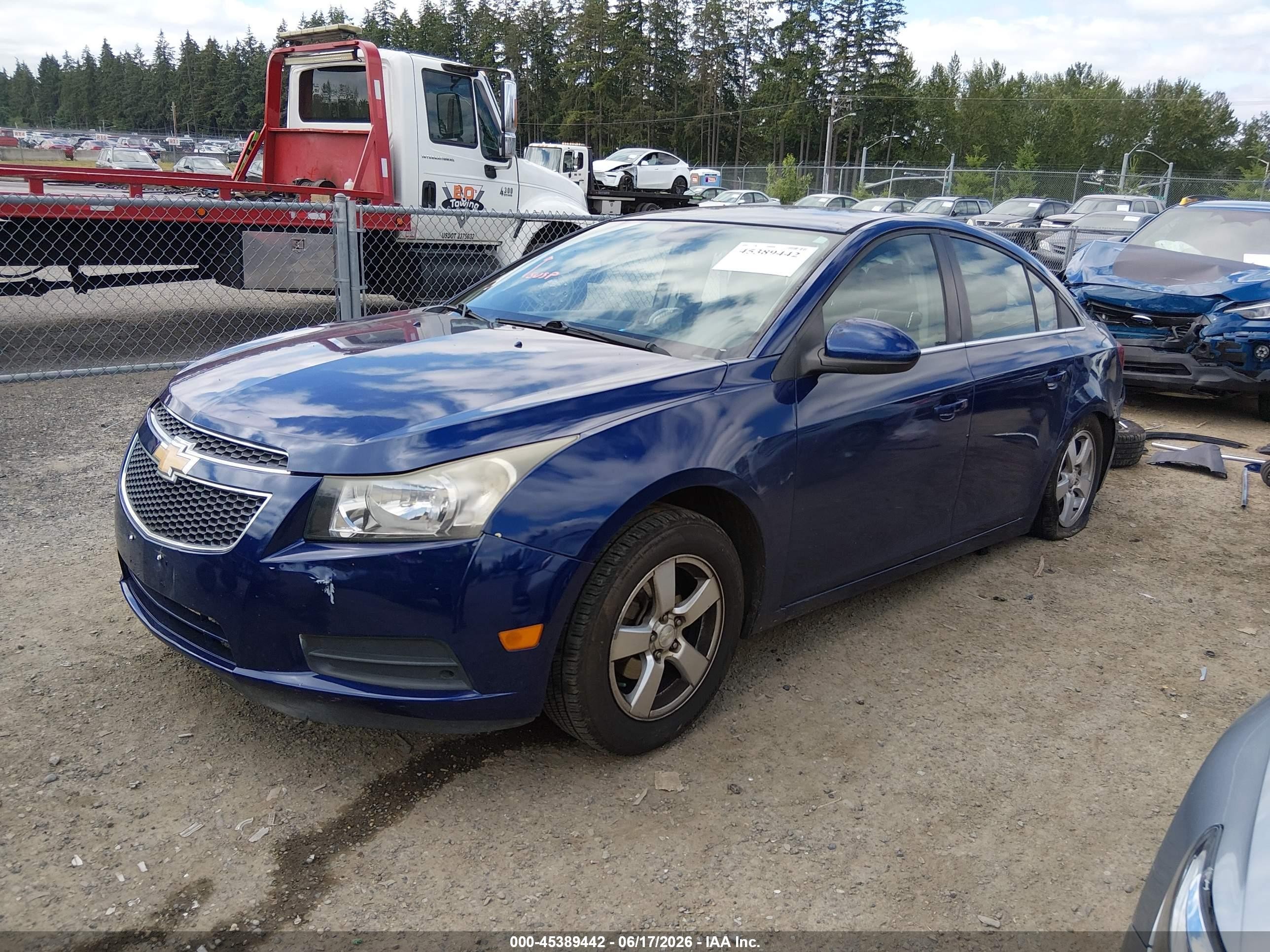2013 Chevrolet Cruze 1lt Auto Синий vin: 1G1PC5SB7D7200543