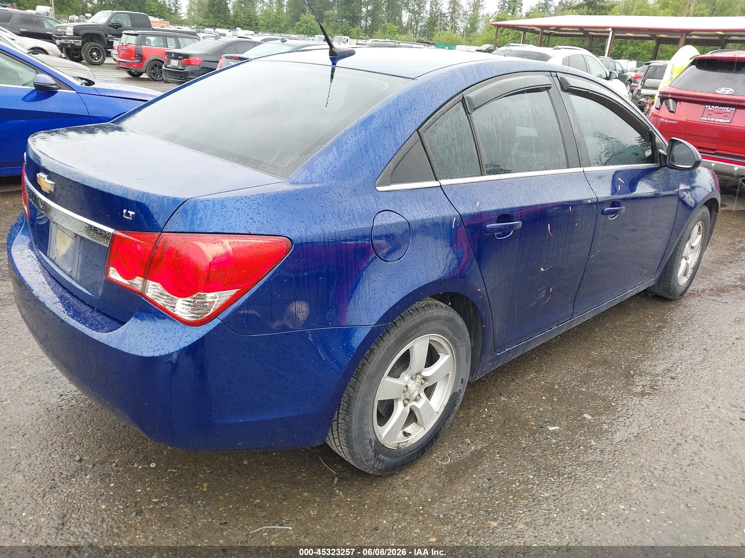 2013 Chevrolet Cruze 1lt Auto Синий vin: 1G1PC5SB7D7206875