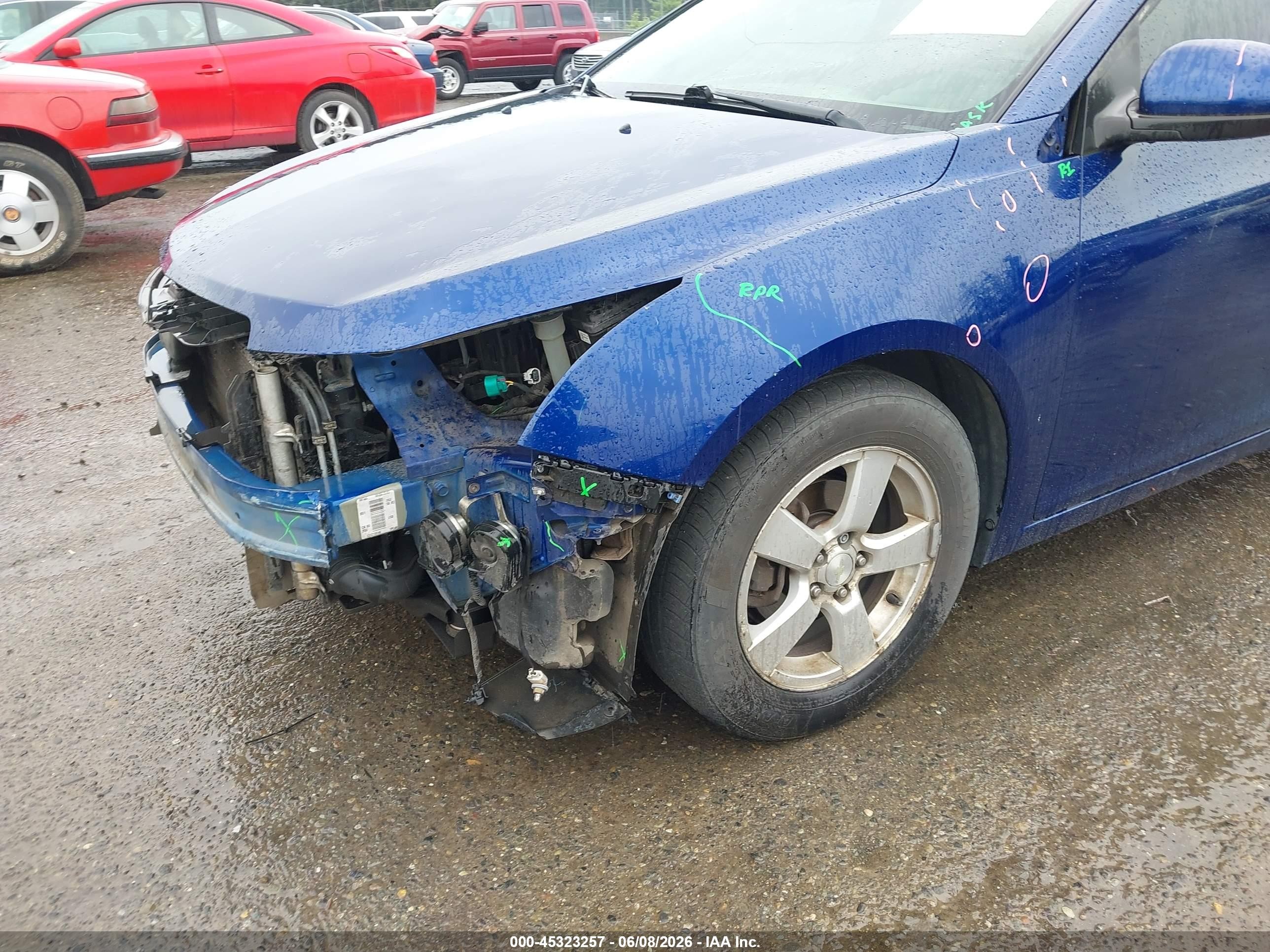 2013 Chevrolet Cruze 1lt Auto Синий vin: 1G1PC5SB7D7206875