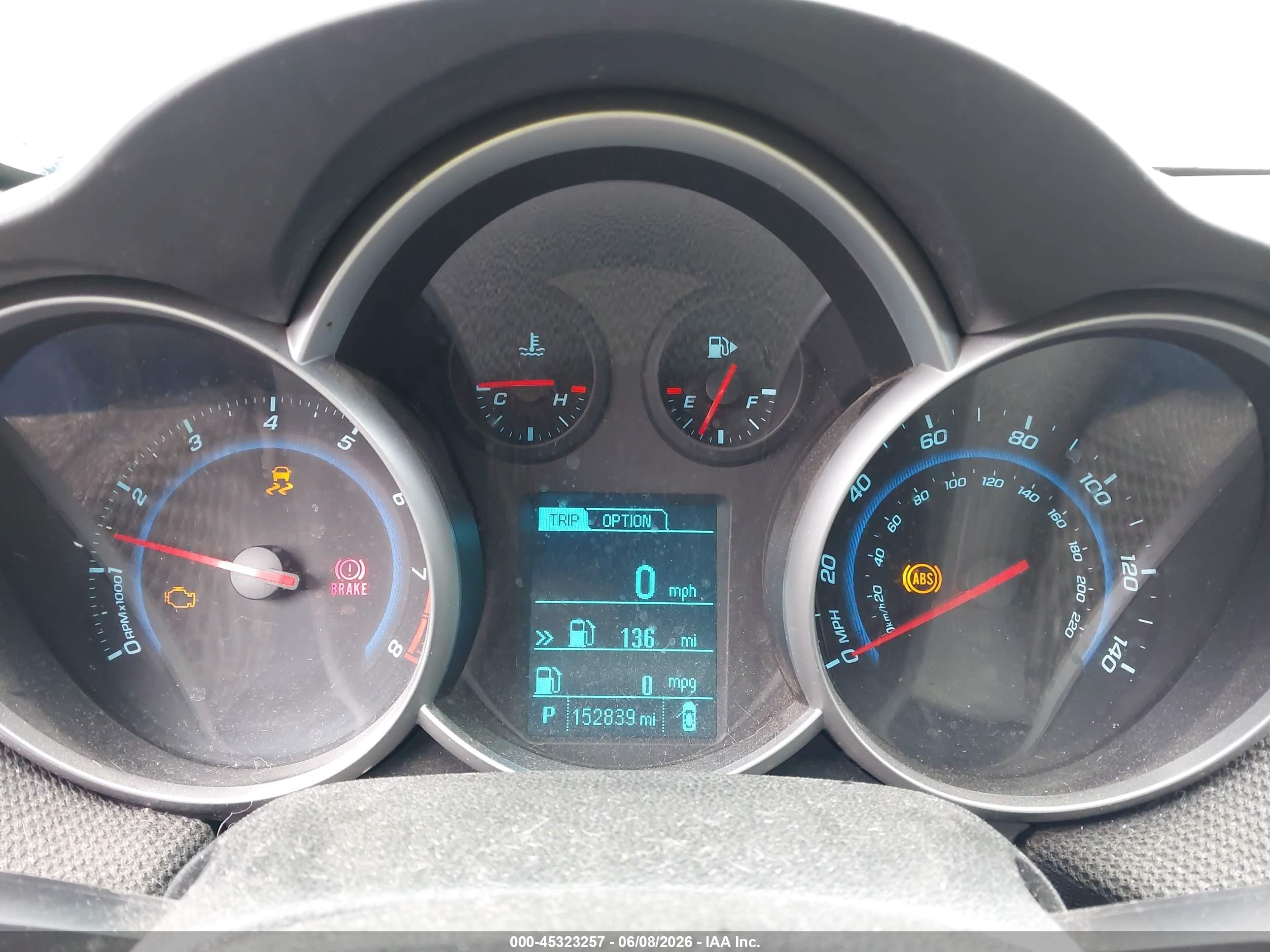 2013 Chevrolet Cruze 1lt Auto Синий vin: 1G1PC5SB7D7206875